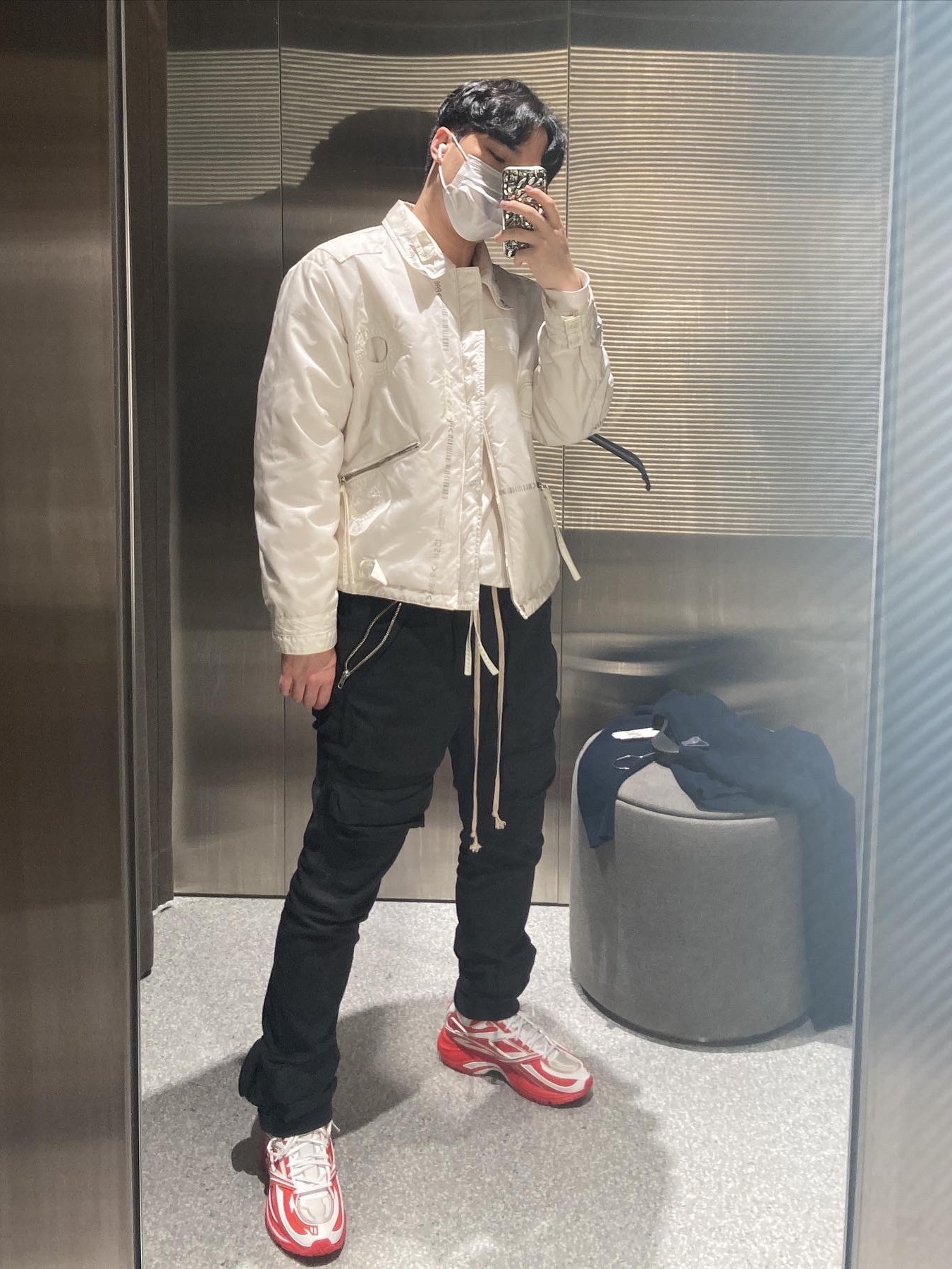 Reebok x Kanghyuk Premier Road Modern Mid White Red 착용 스타일