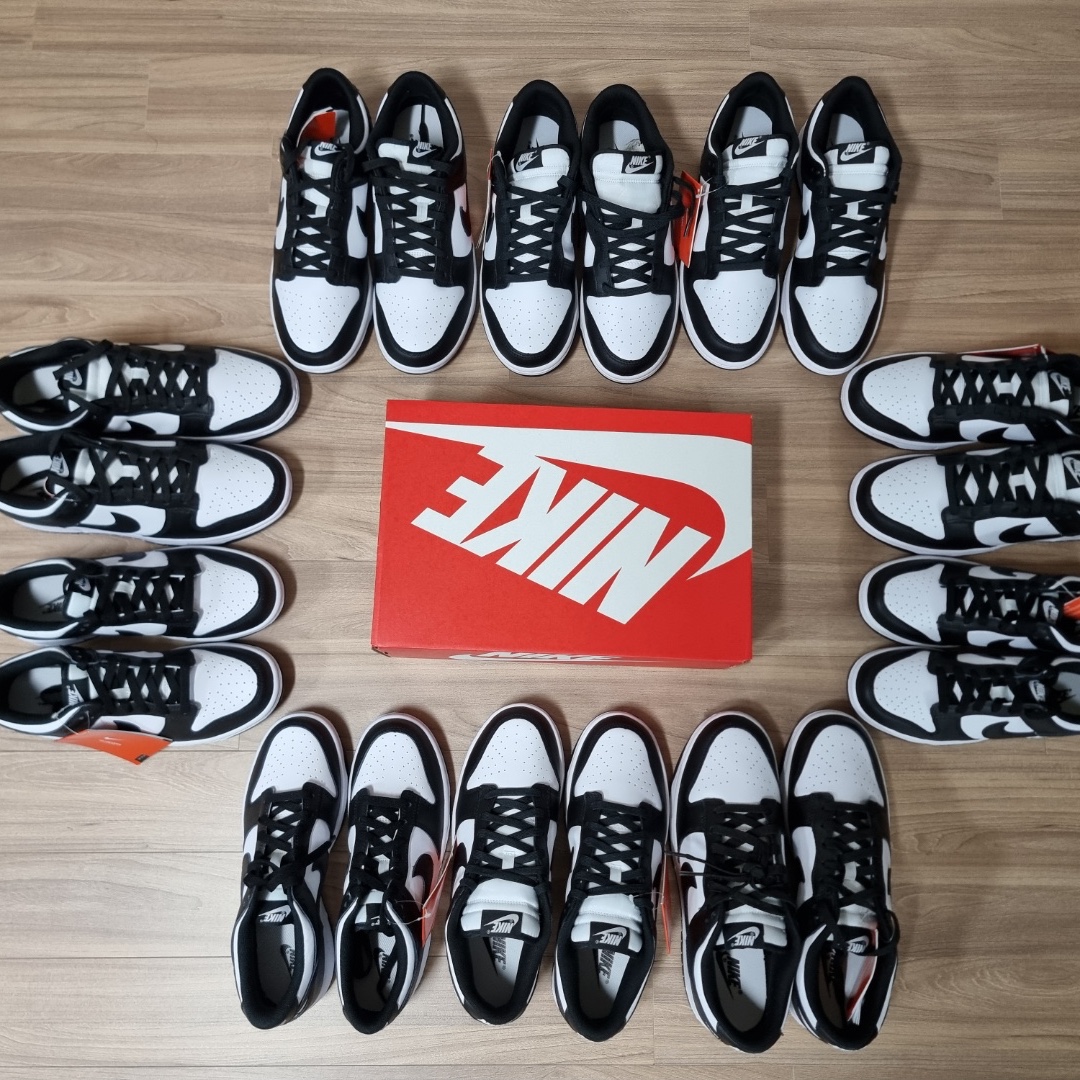 Nike Dunk Low Retro Black, (W) Nike Dunk Low Black 착용 스타일 - 2
