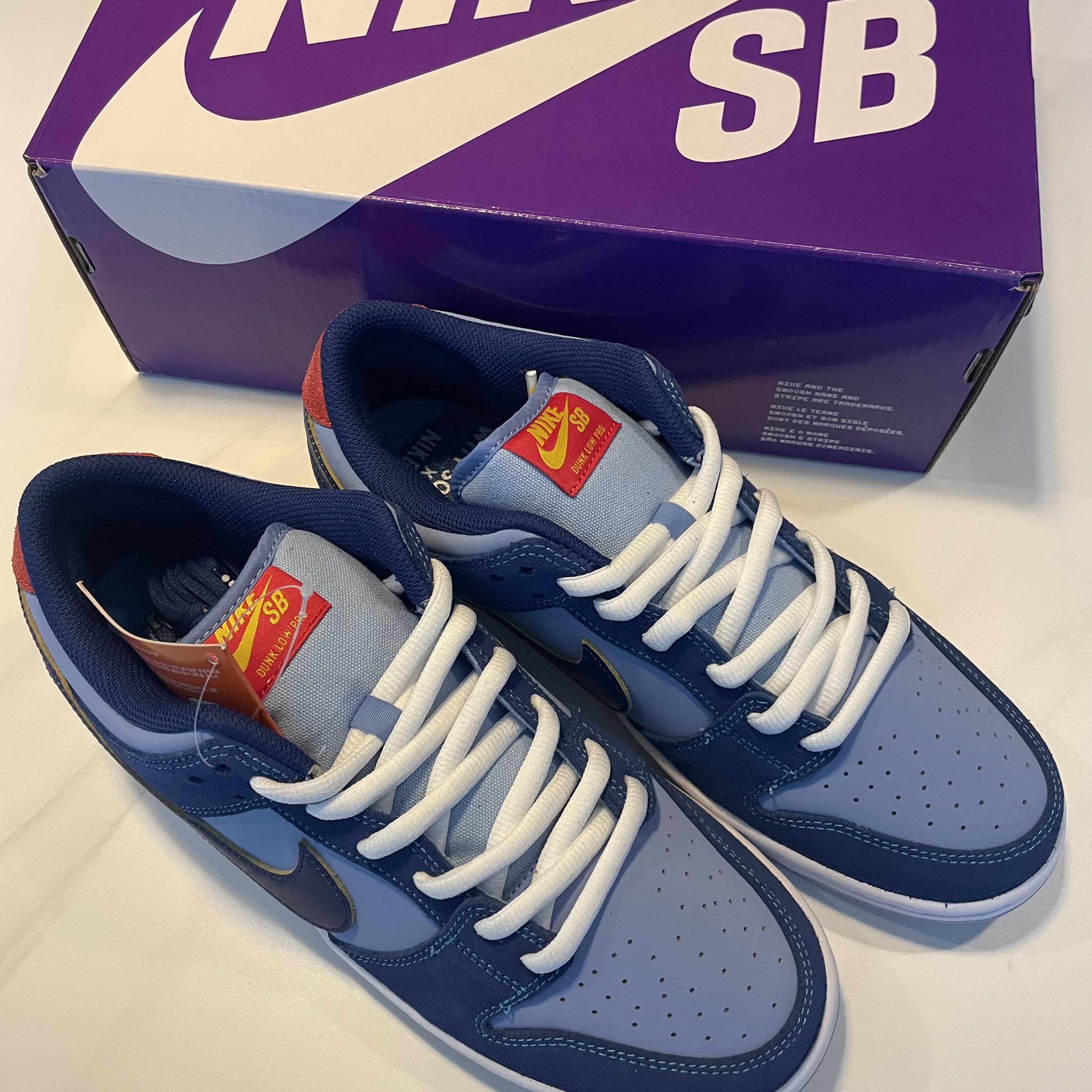 Nike x Why So Sad? SB Dunk Low Pro Coastal Blue 착용 스타일 - 1