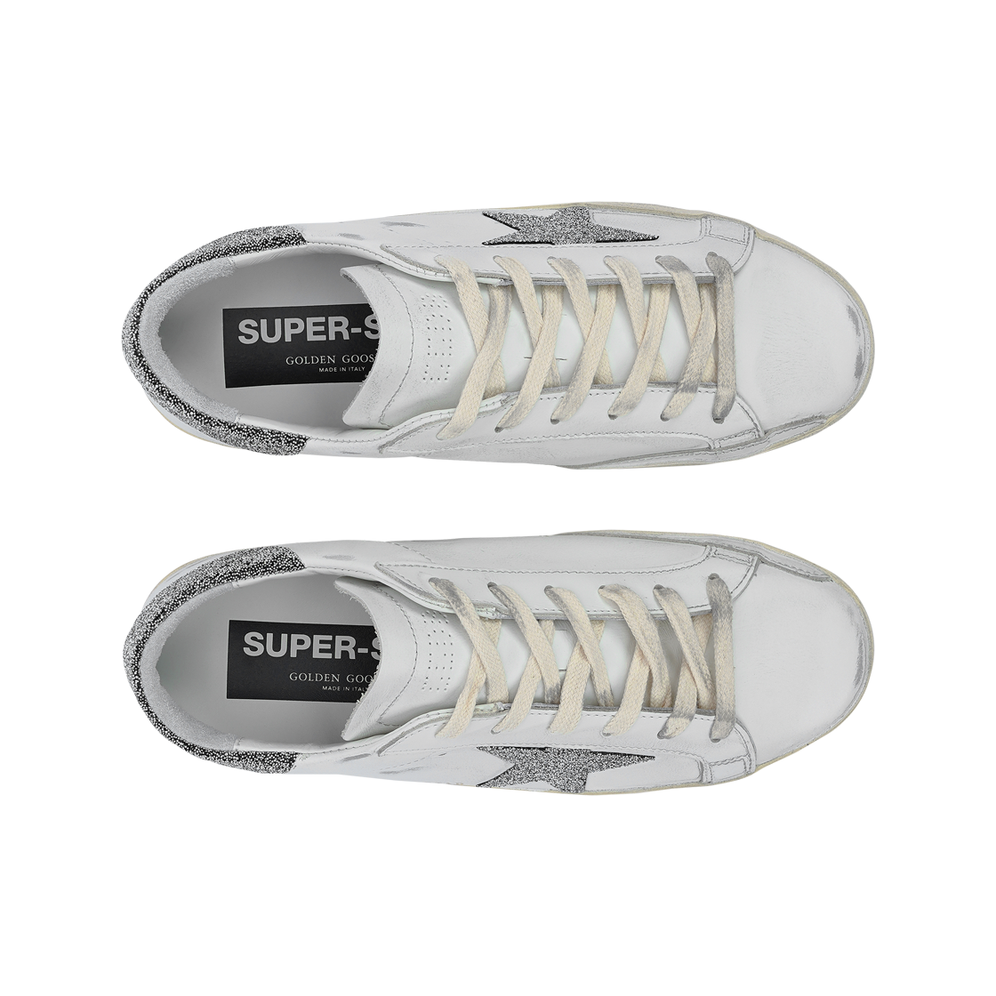 (W) 골든구스 슈퍼스타 화이트 실버탭 스니커즈((W) Golden Goose Superstar White Silver Heel Tab Sneakers) - 3