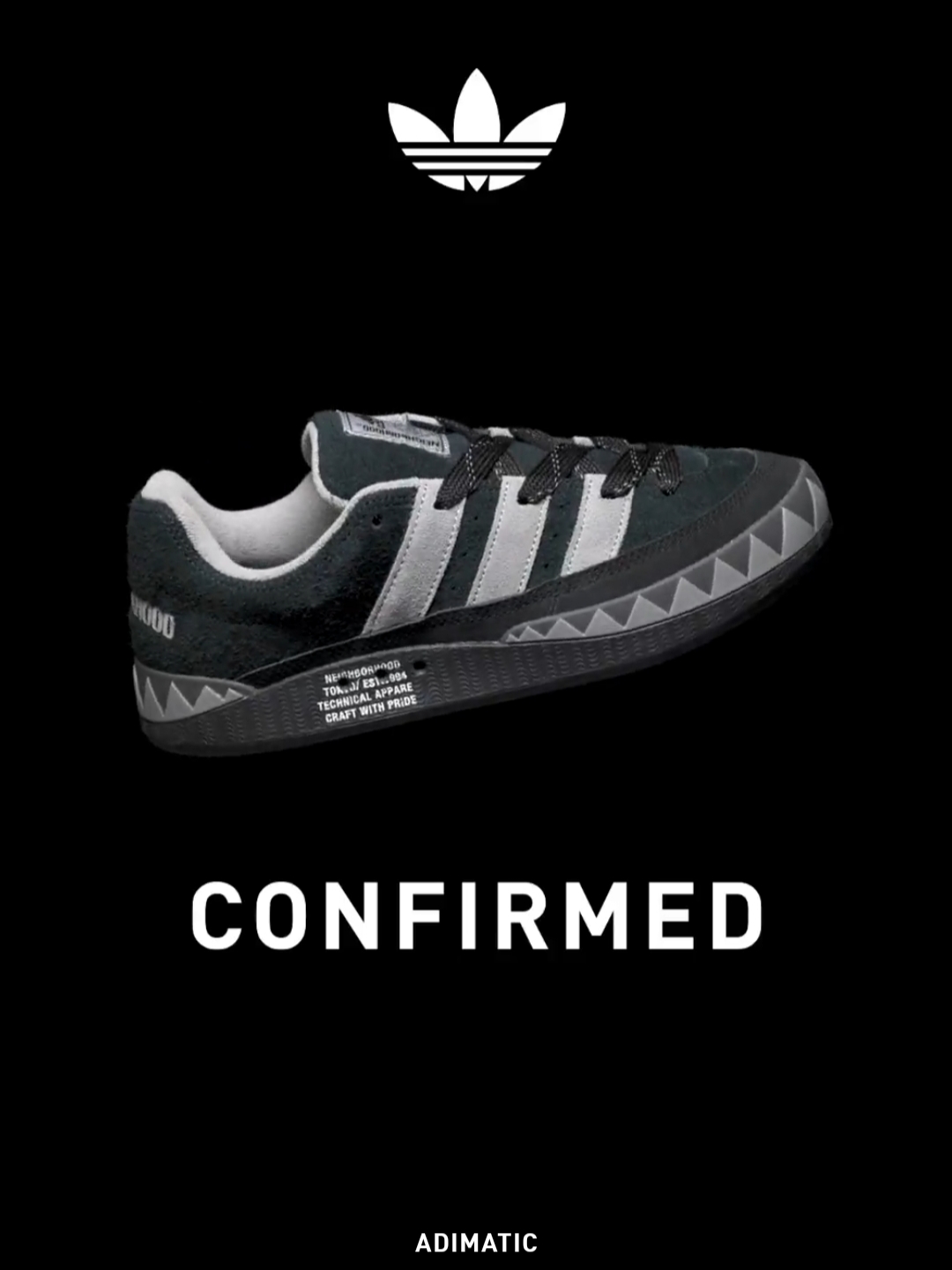 Adidas x Neighborhood Adimatic Core Black 착용 스타일