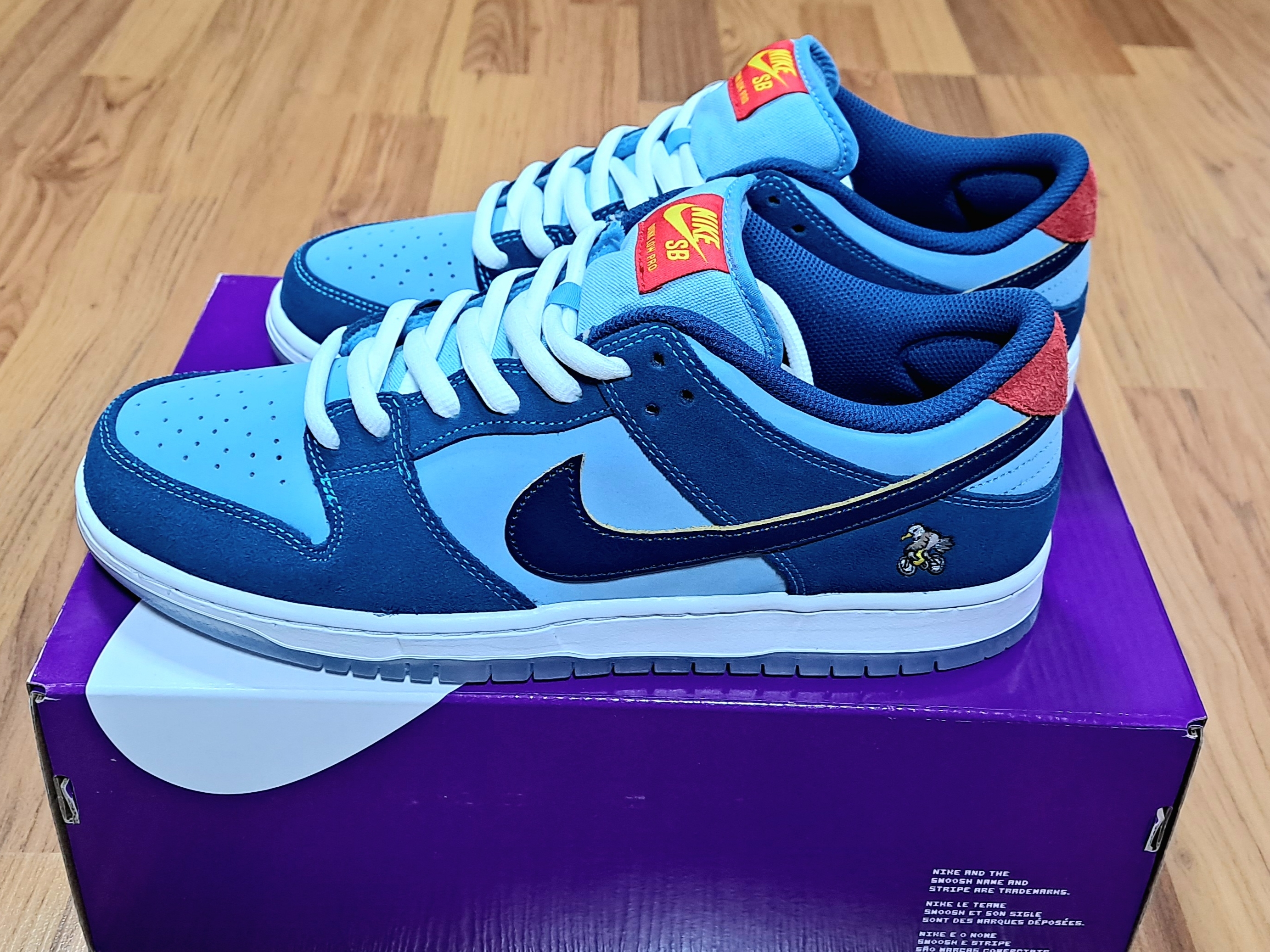 Nike x Why So Sad? SB Dunk Low Pro Coastal Blue 착용 스타일 - 3