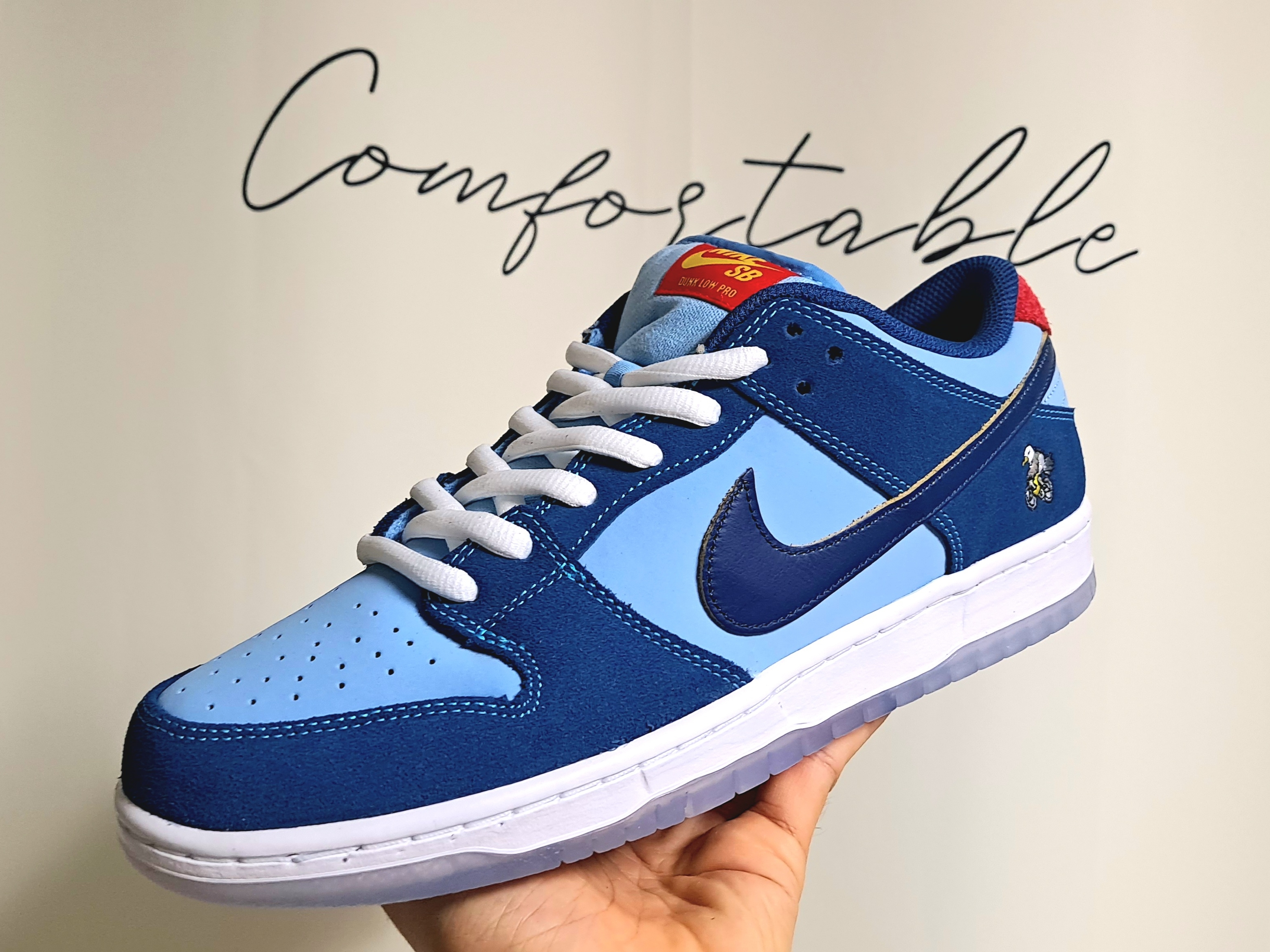 Nike x Why So Sad? SB Dunk Low Pro Coastal Blue 착용 스타일 - 1