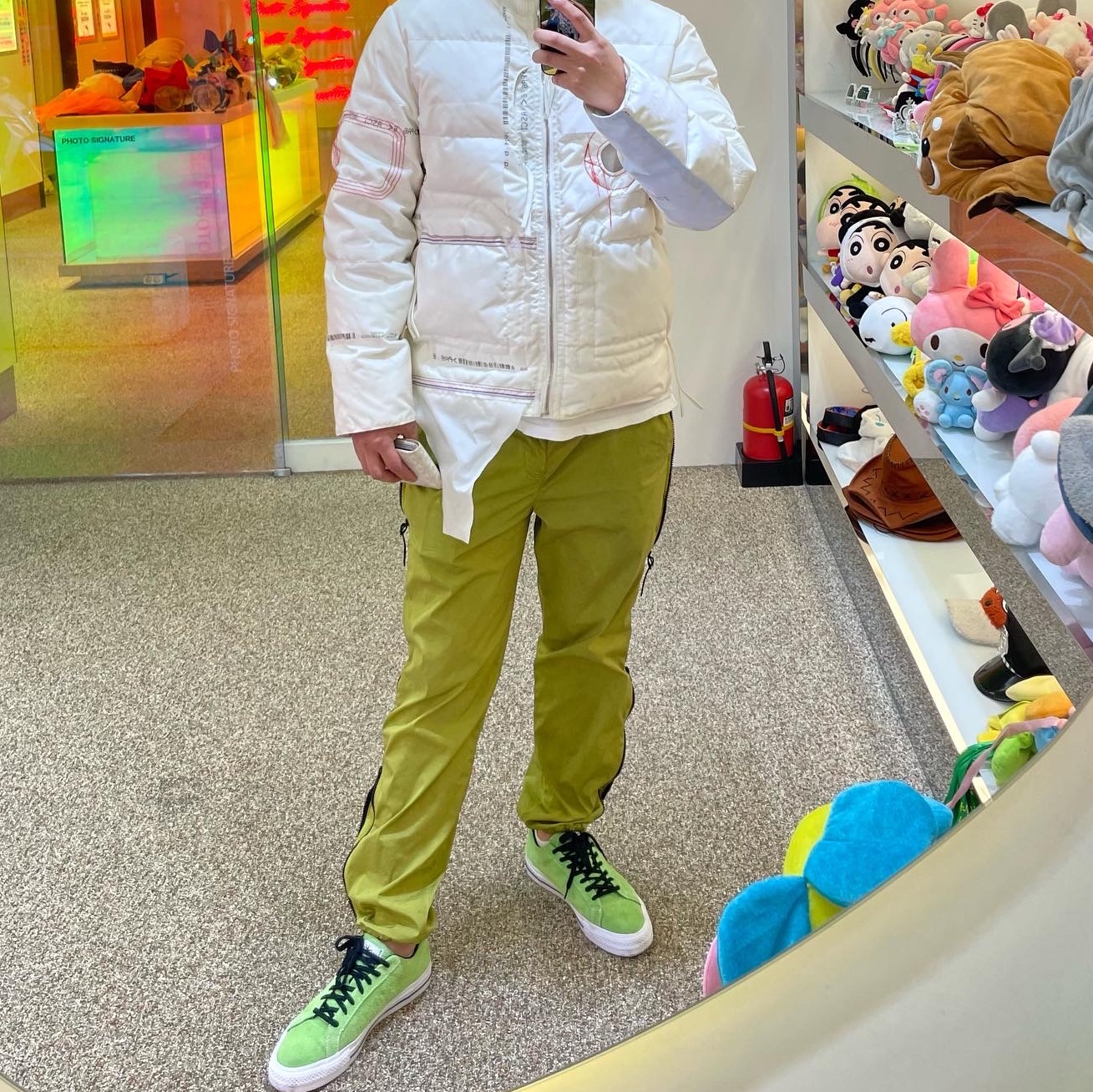 Converse x Stussy One Star Pro Ox 8 Ball Green 착용 스타일