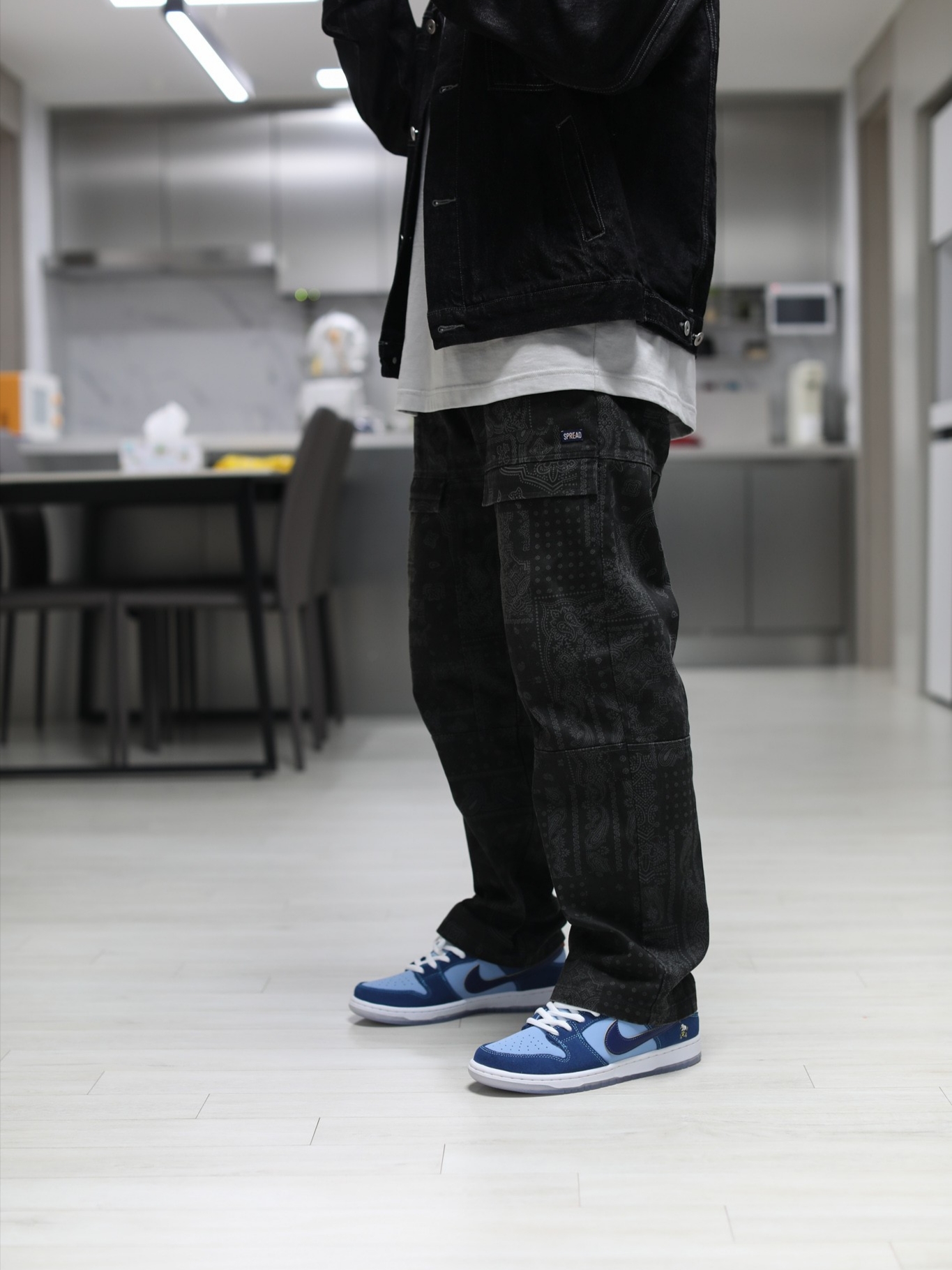 Nike x Why So Sad? SB Dunk Low Pro Coastal Blue 착용 스타일