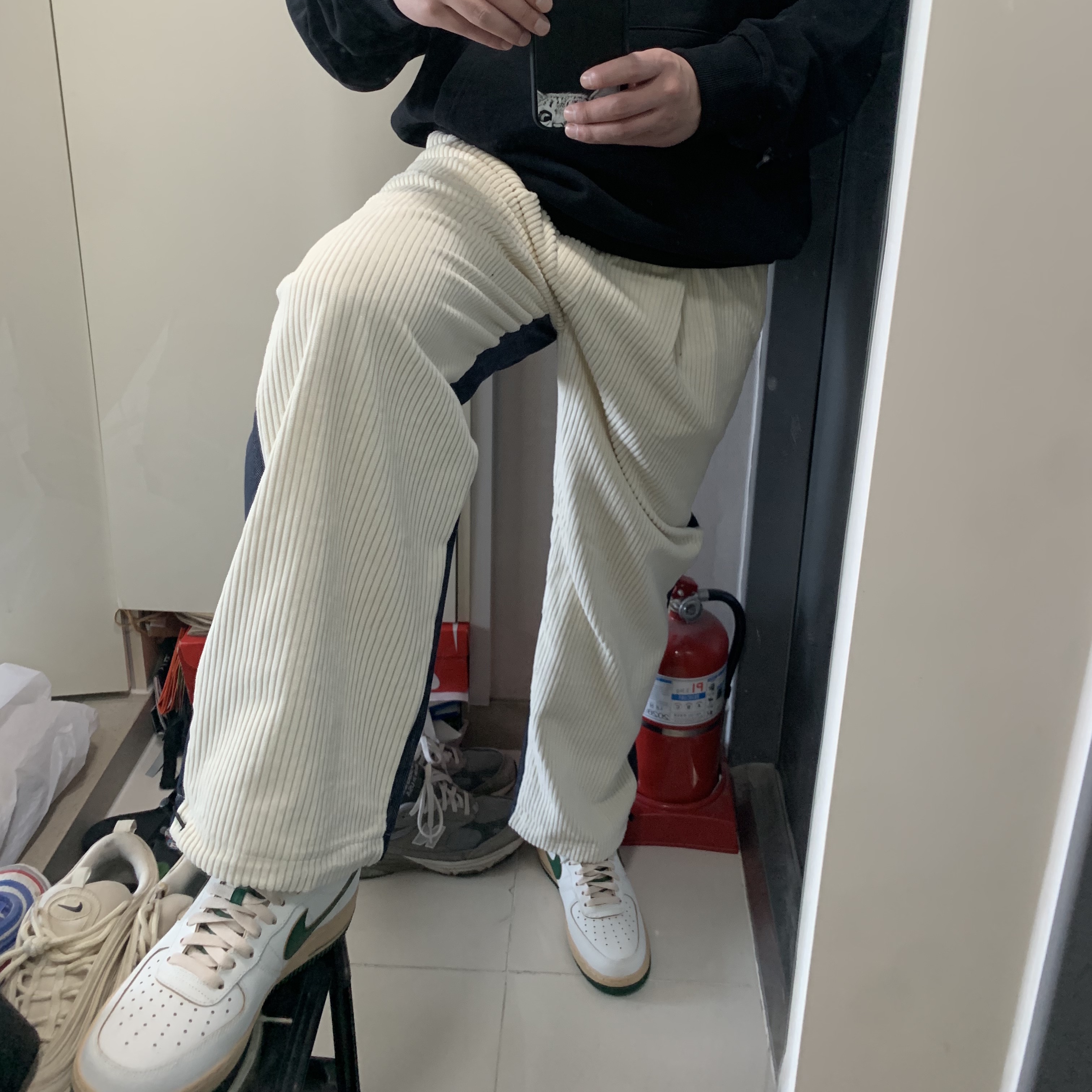 (W) Nike Air Force 1 Low Gorge Green 착용 스타일