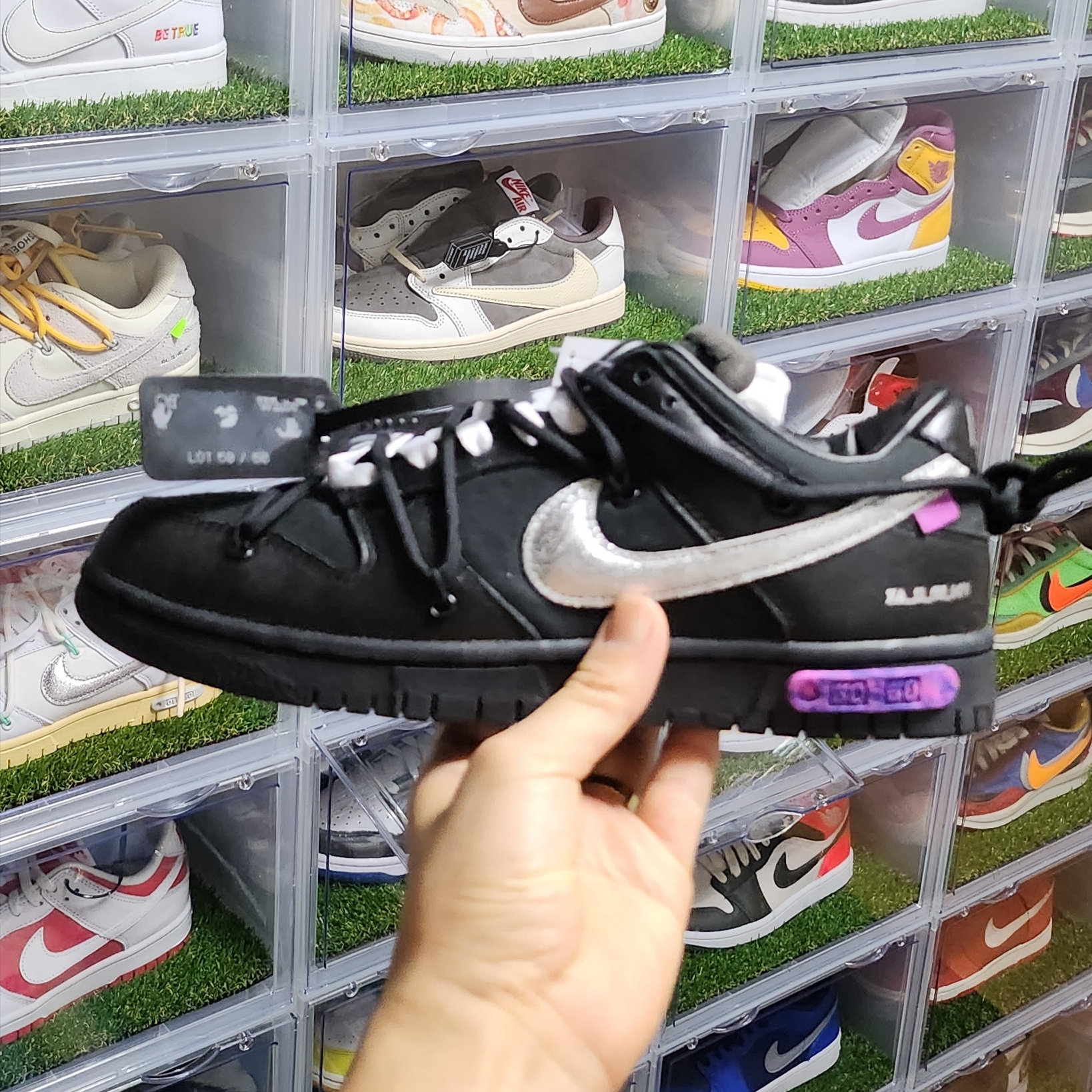 Nike x Off-White Dunk Low The 50 - Lot 50, Nike x Off-White Dunk Low The 50 - Lot 1 착용 스타일 - 1