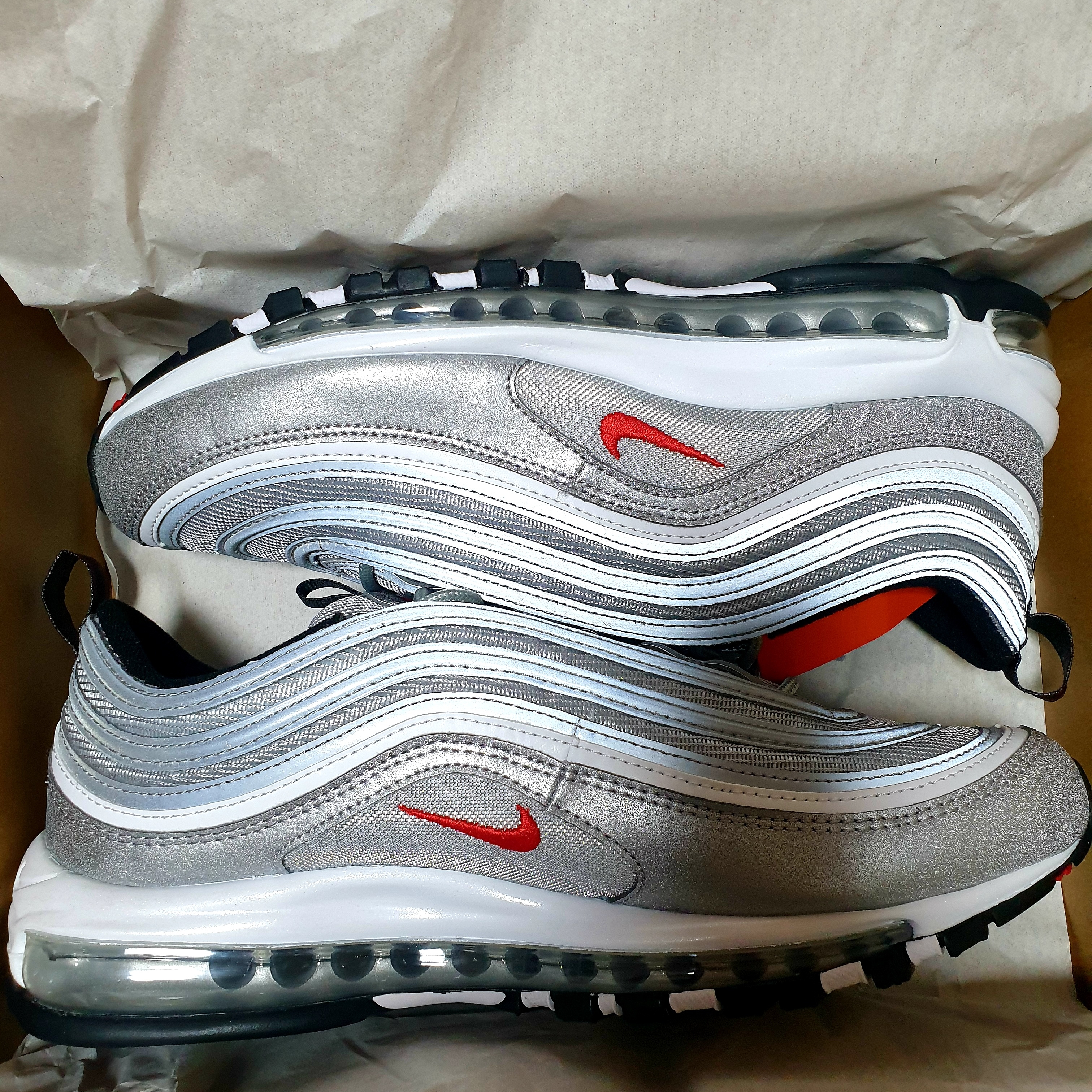 Nike Air Max 97 OG Silver Bullet 2022 착용 스타일 - 1