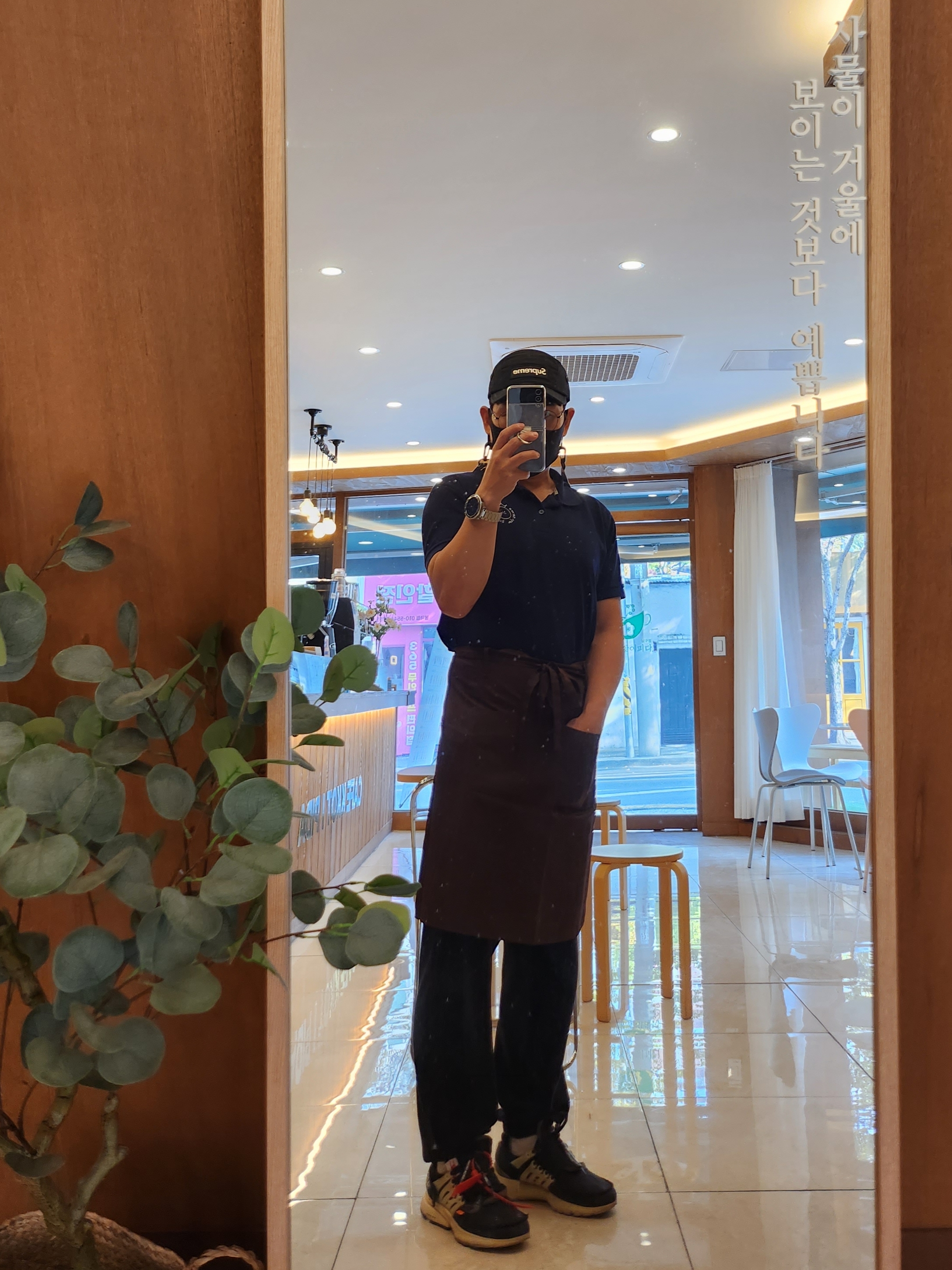 Supreme Military Camp Cap Black - 22FW, Nike x Off-White Air Presto OG The Ten 착용 스타일 - 1