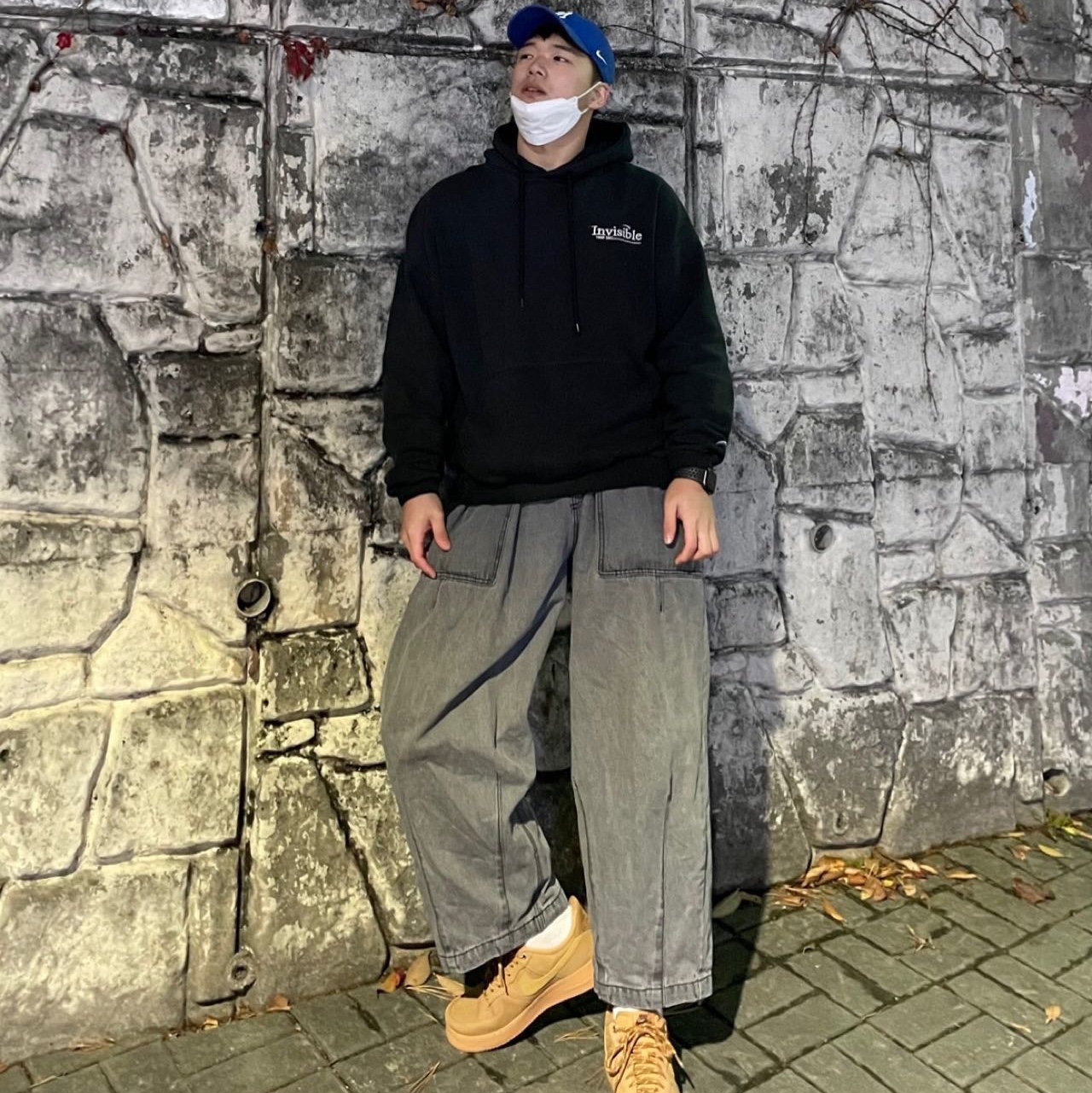 Nike Air Force 1 '07 WB Flax 착용 스타일