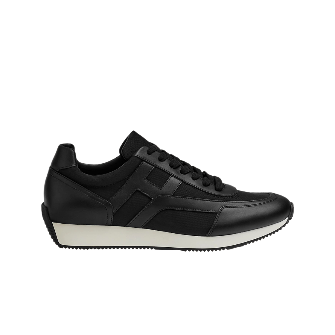 에르메스 크리스 스니커즈 탑스티칭 테크니컬 캔버스 & 누아(Hermes Chris Sneakers Topstitching Technical Canvas & Noir) - 1