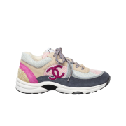 (W) Chanel Sneakers Fabric Suede Calfskin & Multicolor