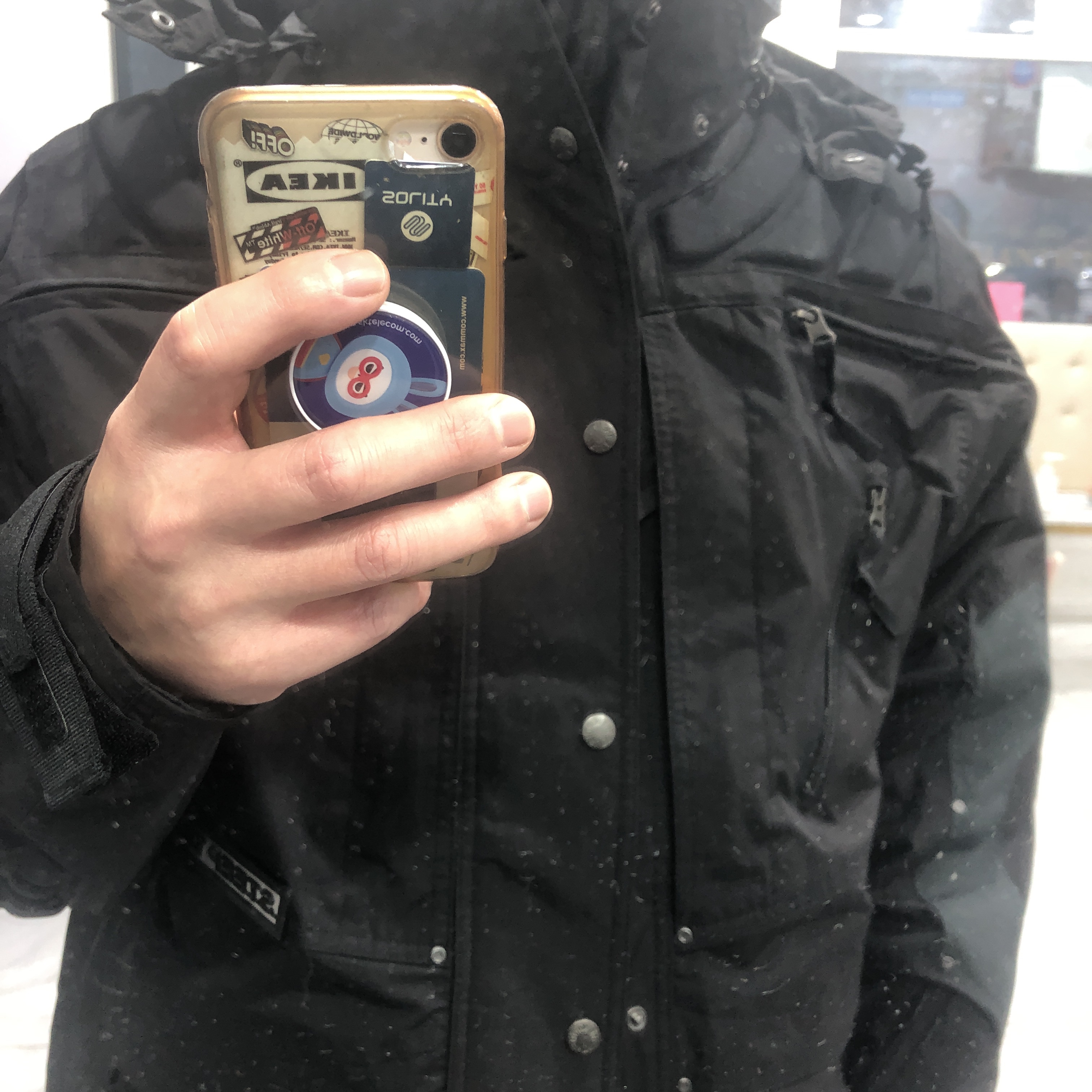 Supreme x The North Face Steep Tech Apogee Jacket Black - 22FW 착용 스타일 - 3