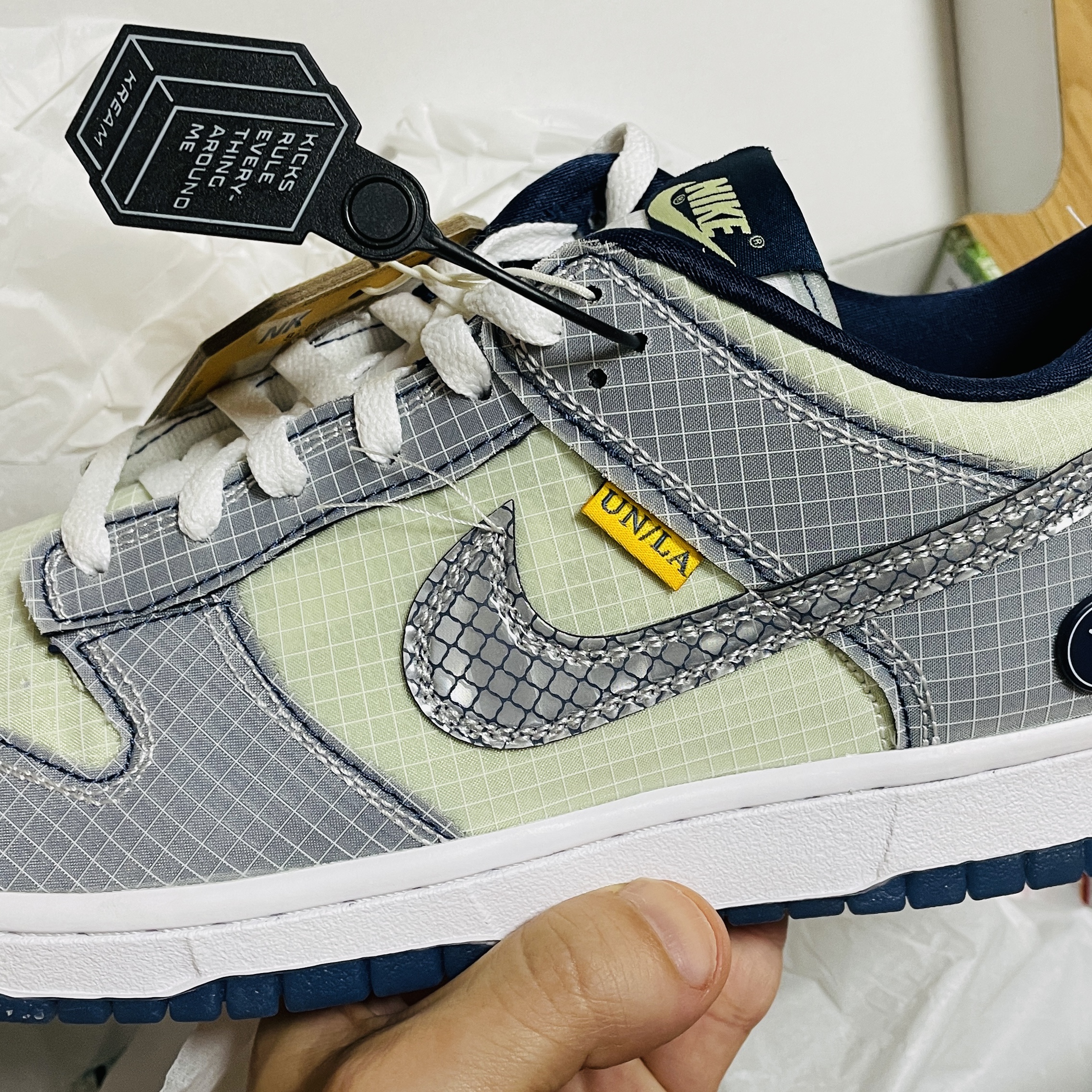 Nike x Union Dunk Low Passport Pack Pistachio 착용 스타일 - 2
