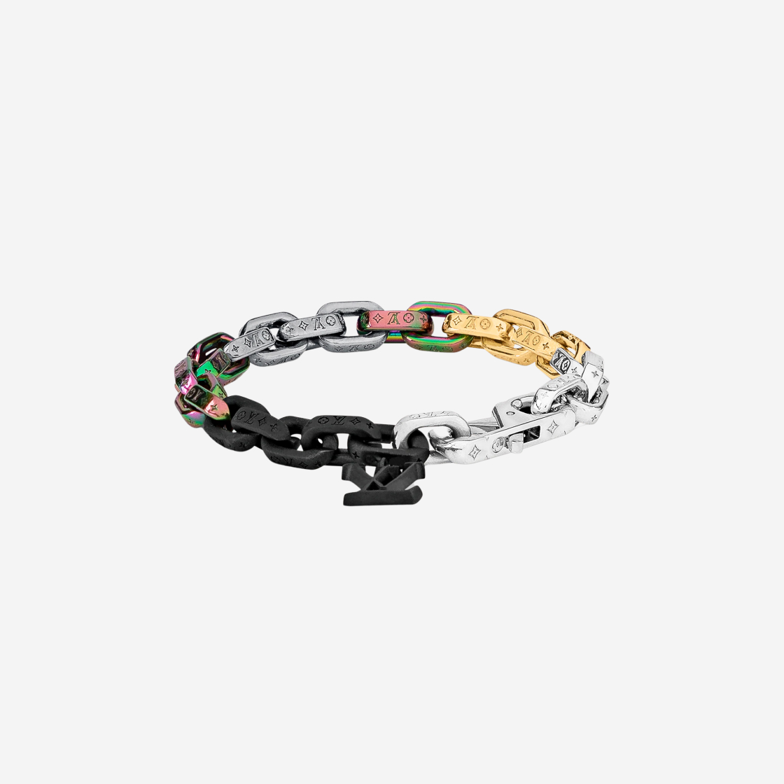 Louis Vuitton Paradise Chain Necklace M00924 Multicolor in  Metal/Crystal/Enamel with Silver-tone - GB
