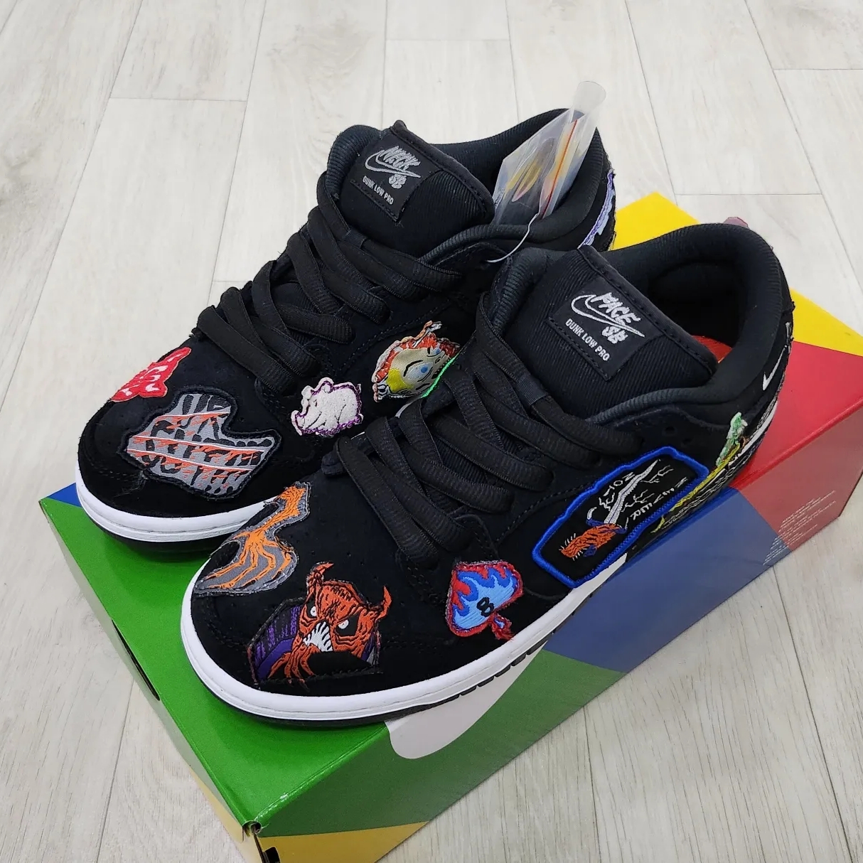 Nike x Neckface SB Dunk Low Pro Black 착용 스타일 - 2