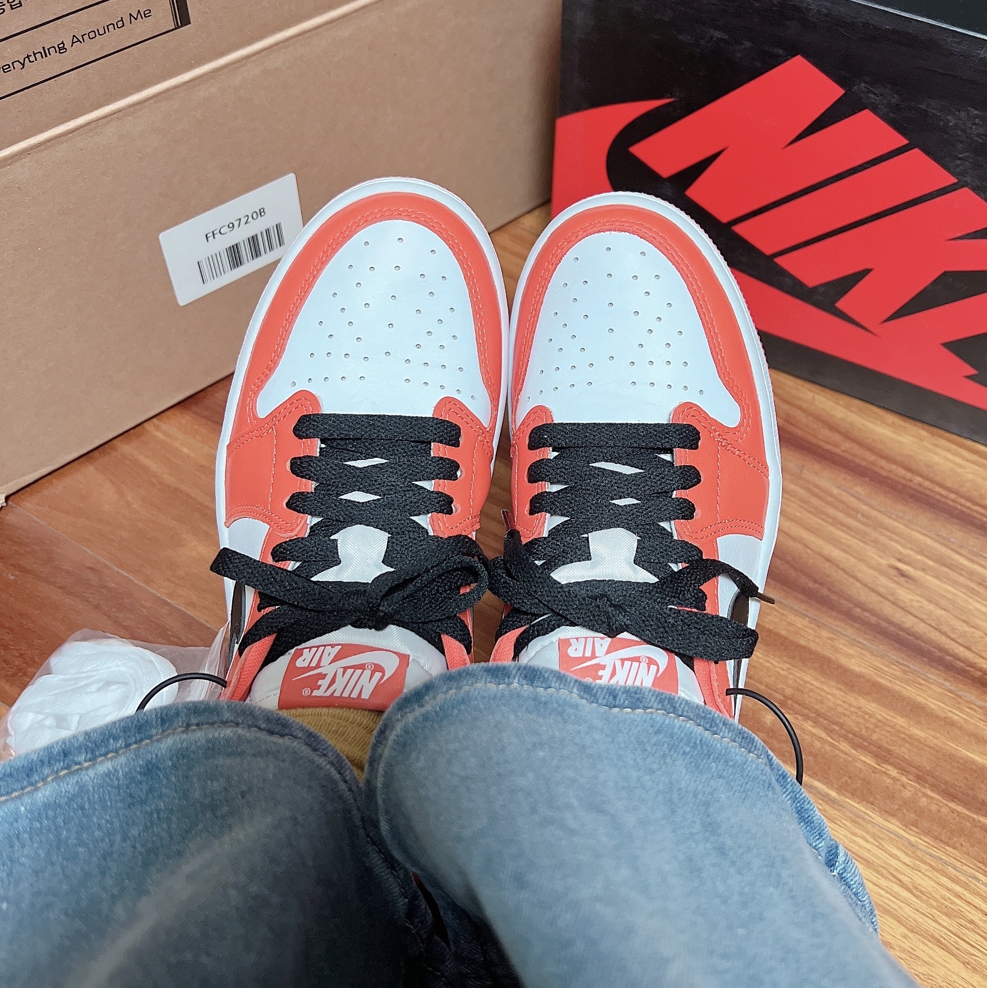 (W) Jordan 1 Low OG Starfish, Jordan 1 Low OG Starfish 착용 스타일 - 2