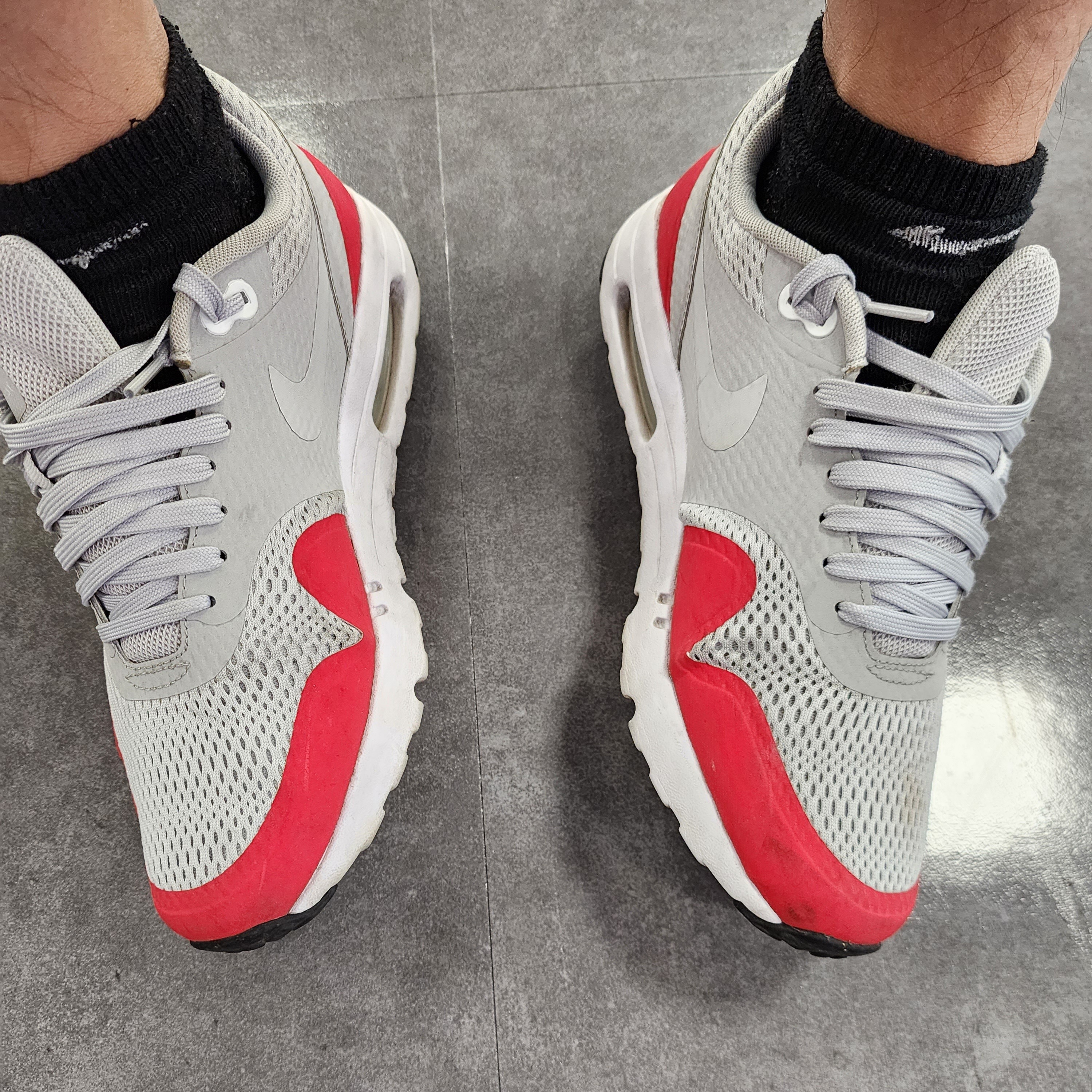 (W) Nike Air Max 1 Ultra 2.0 LE White Red 2017 착용 스타일