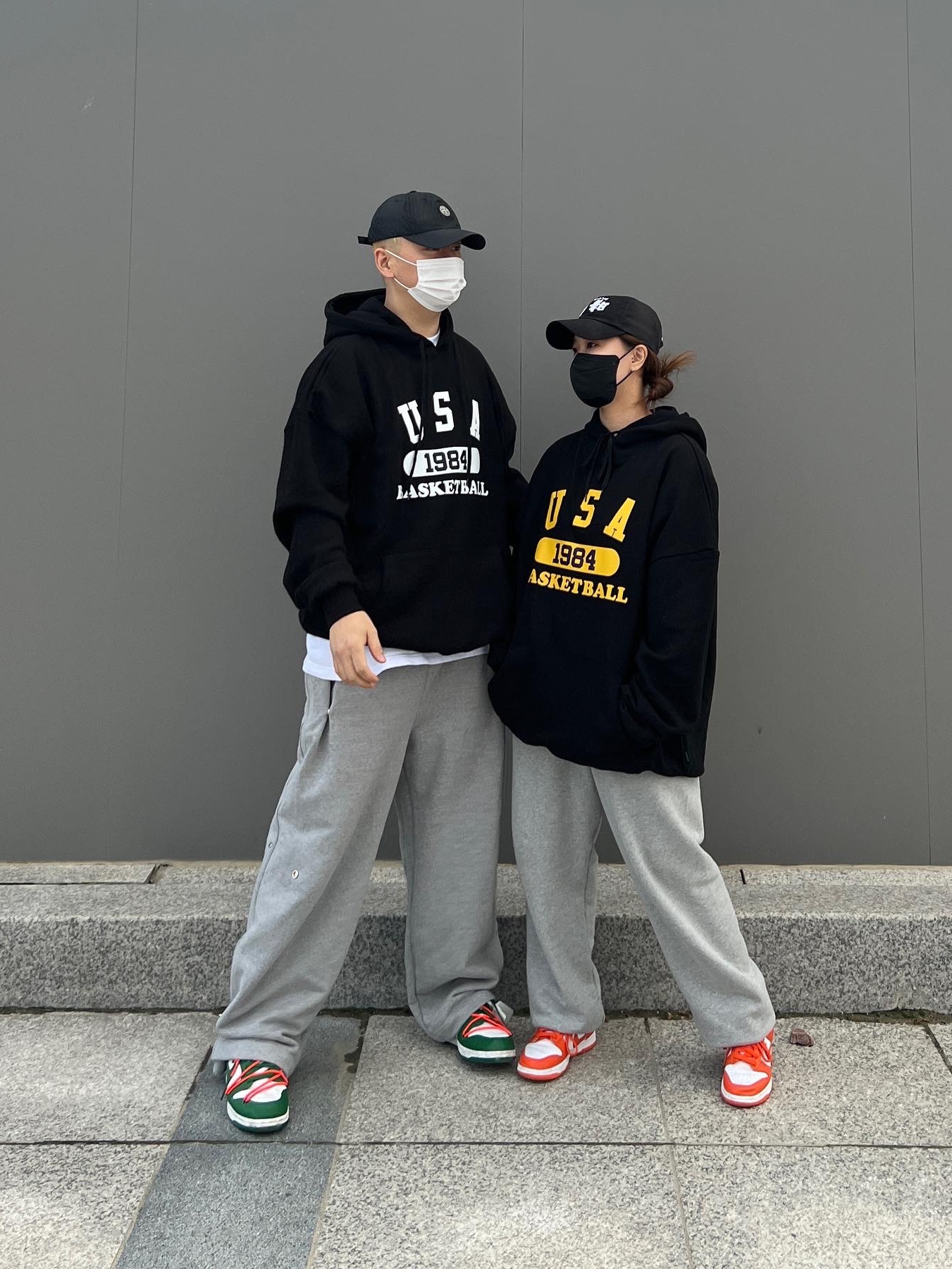 Nike Dunk Low SP Syracuse 2020, Nike x Off-White Dunk Low Pine Green 착용 스타일
