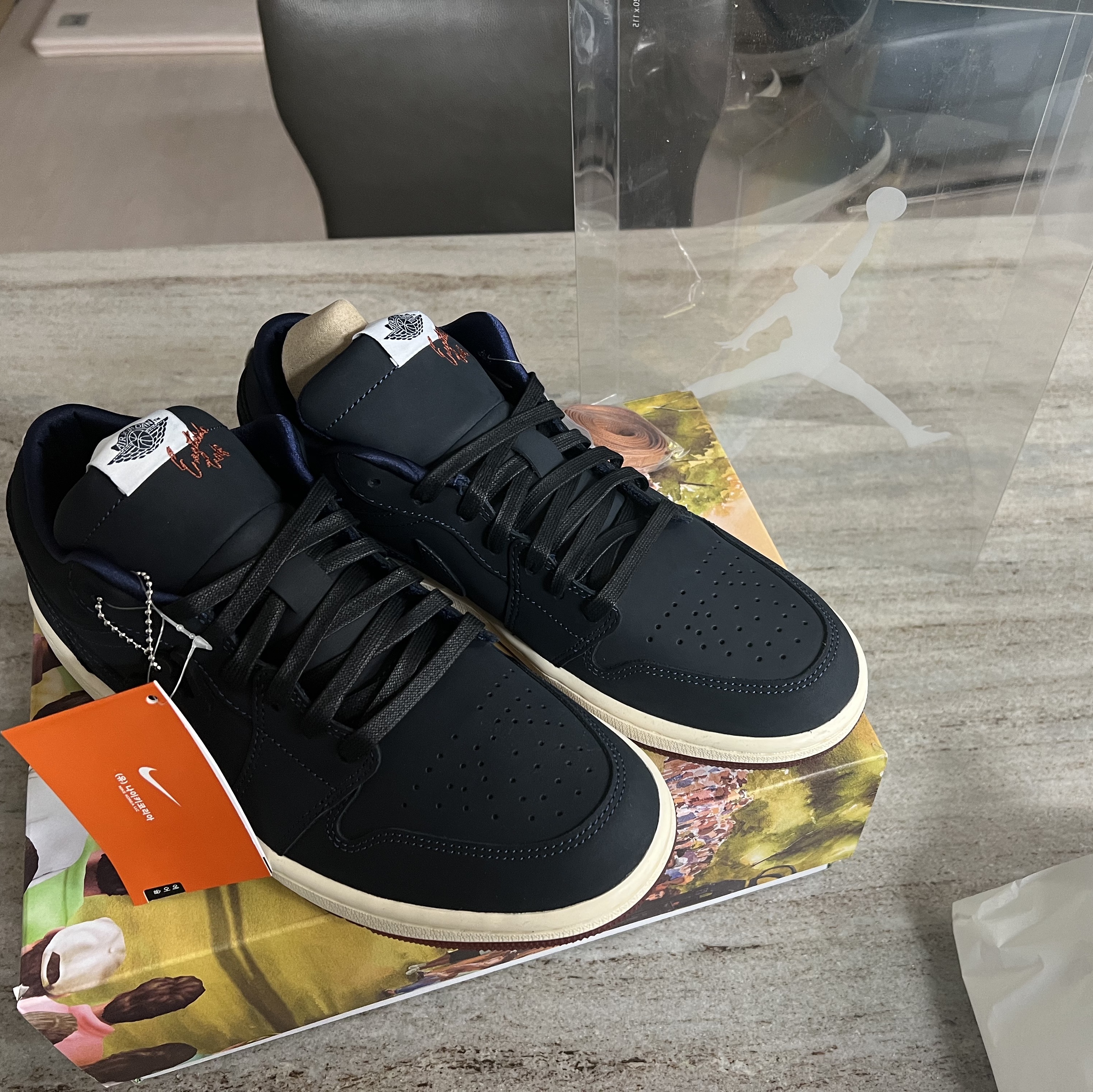 Jordan 1 x Eastside Golf Low Midnight Navy 착용 스타일 - 1