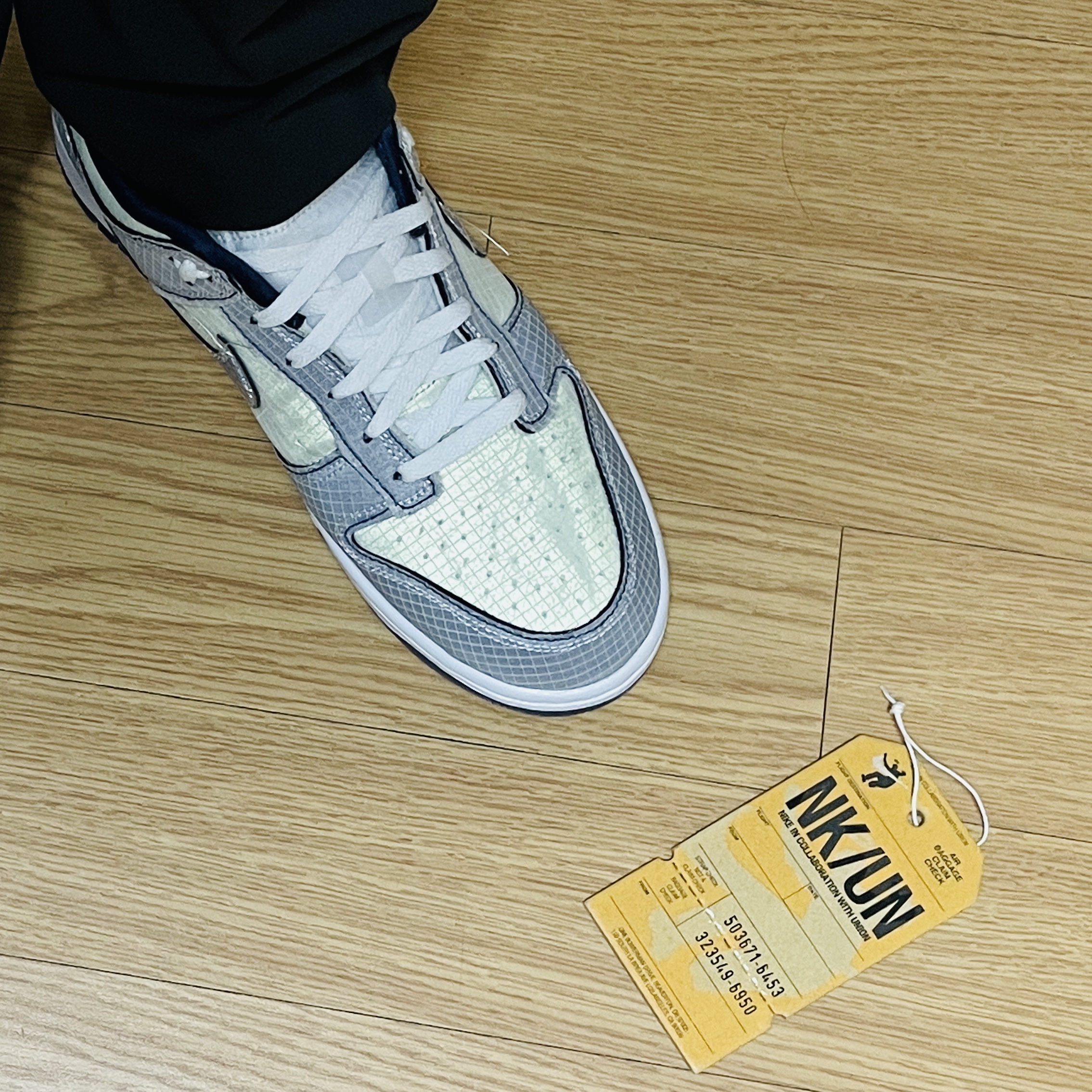 Nike x Union Dunk Low Passport Pack Pistachio 착용 스타일 - 4