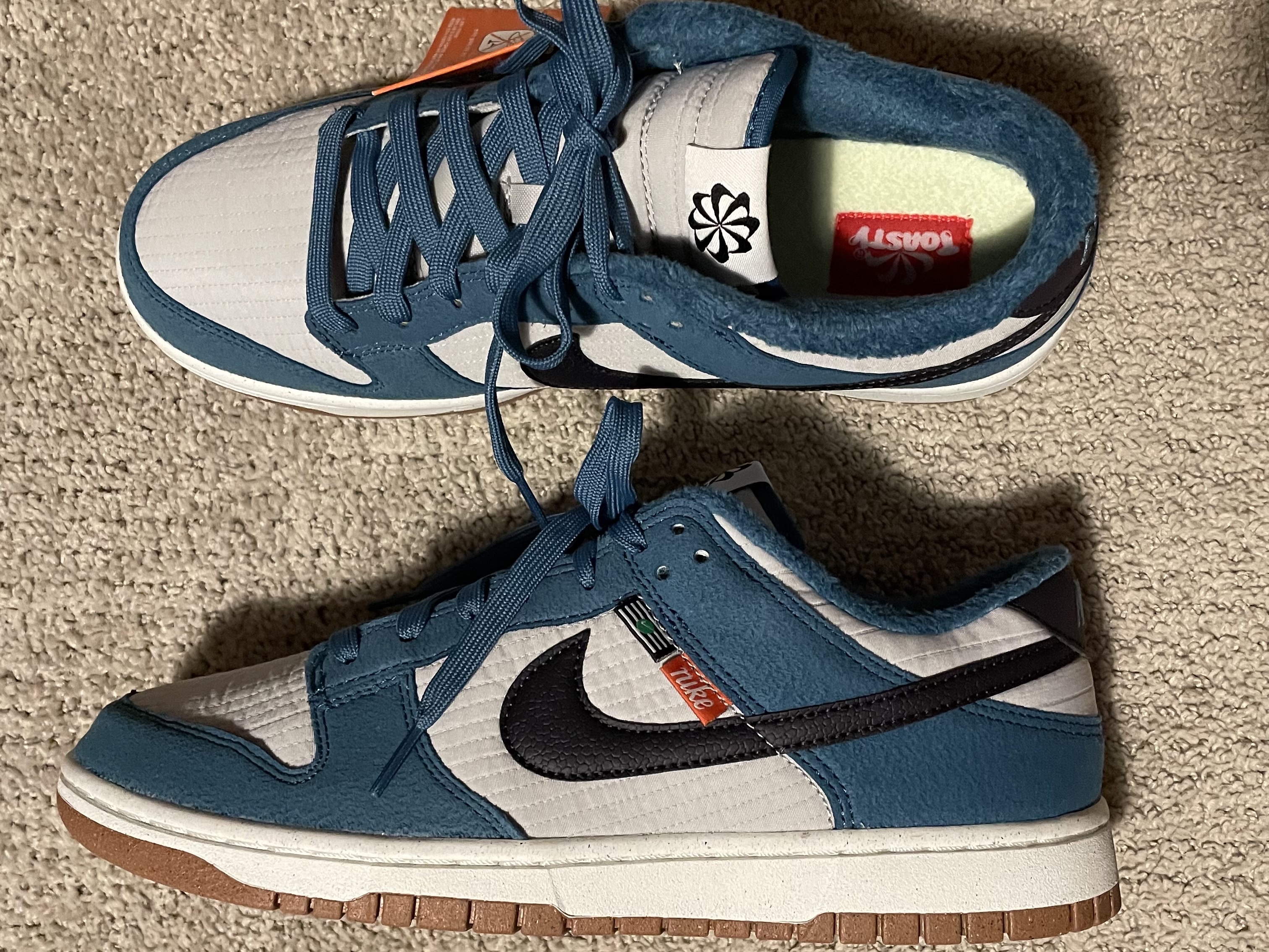 Nike Dunk Low Retro Next Nature Riftblue 착용 스타일 - 2