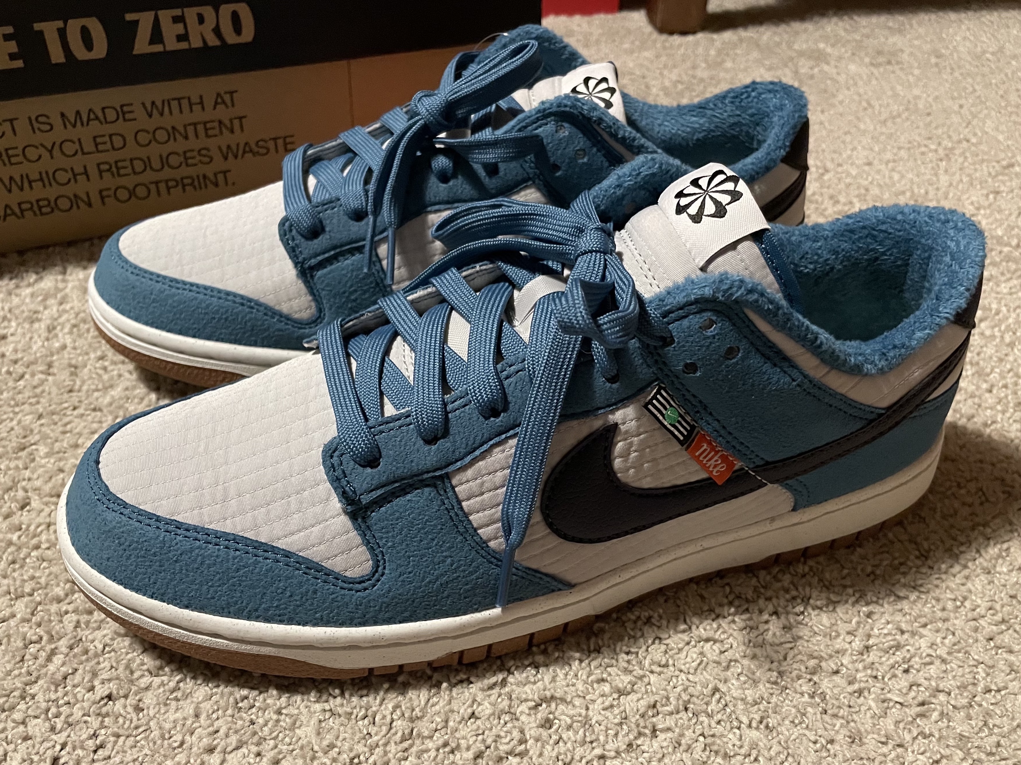 Nike Dunk Low Retro Next Nature Riftblue 착용 스타일 - 1
