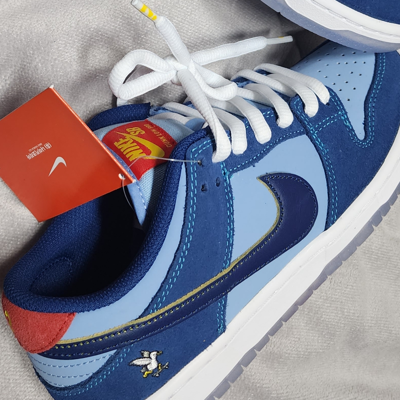 Nike x Why So Sad? SB Dunk Low Pro Coastal Blue 착용 스타일 - 1
