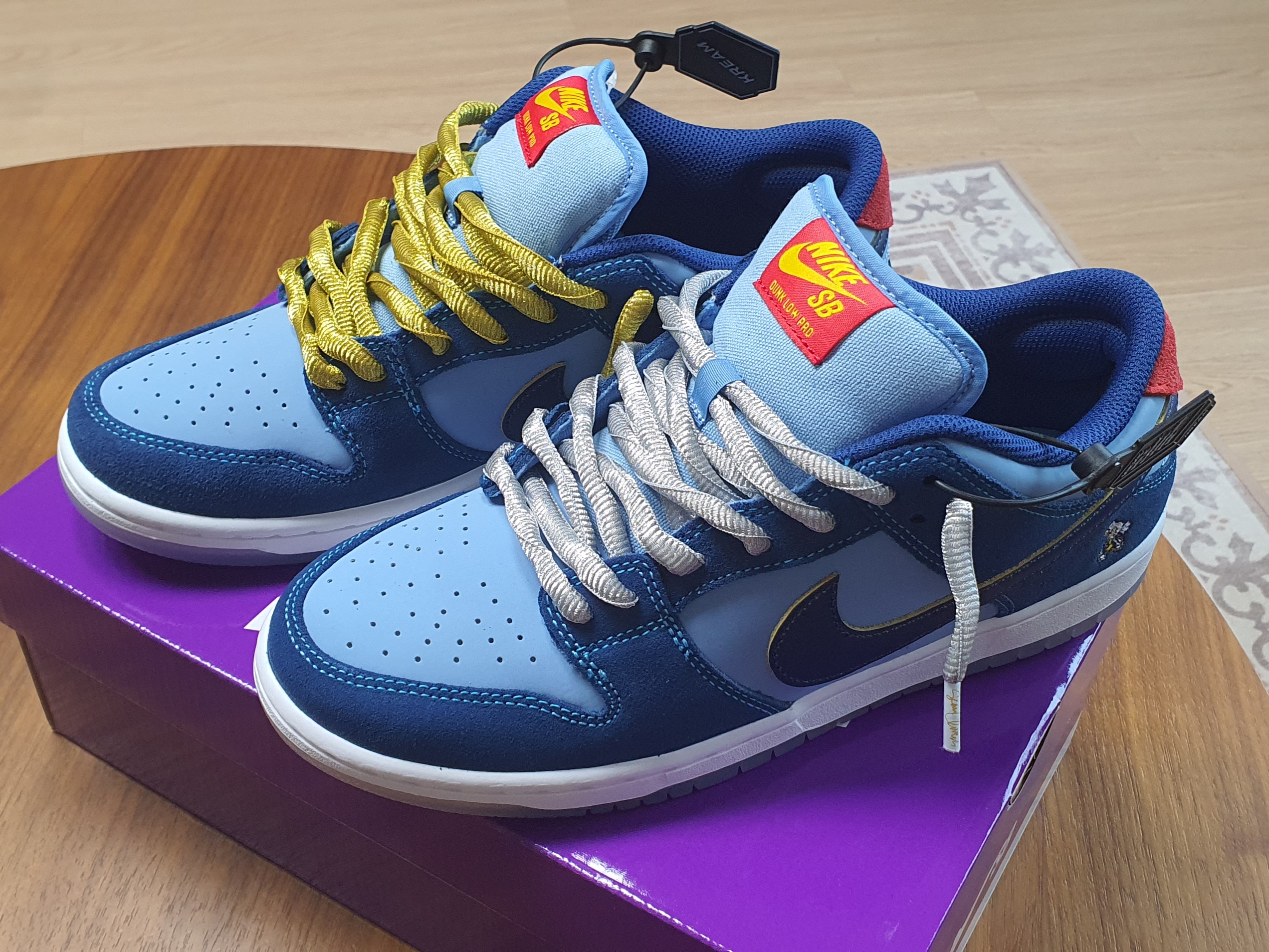 Nike x Why So Sad? SB Dunk Low Pro Coastal Blue 착용 스타일