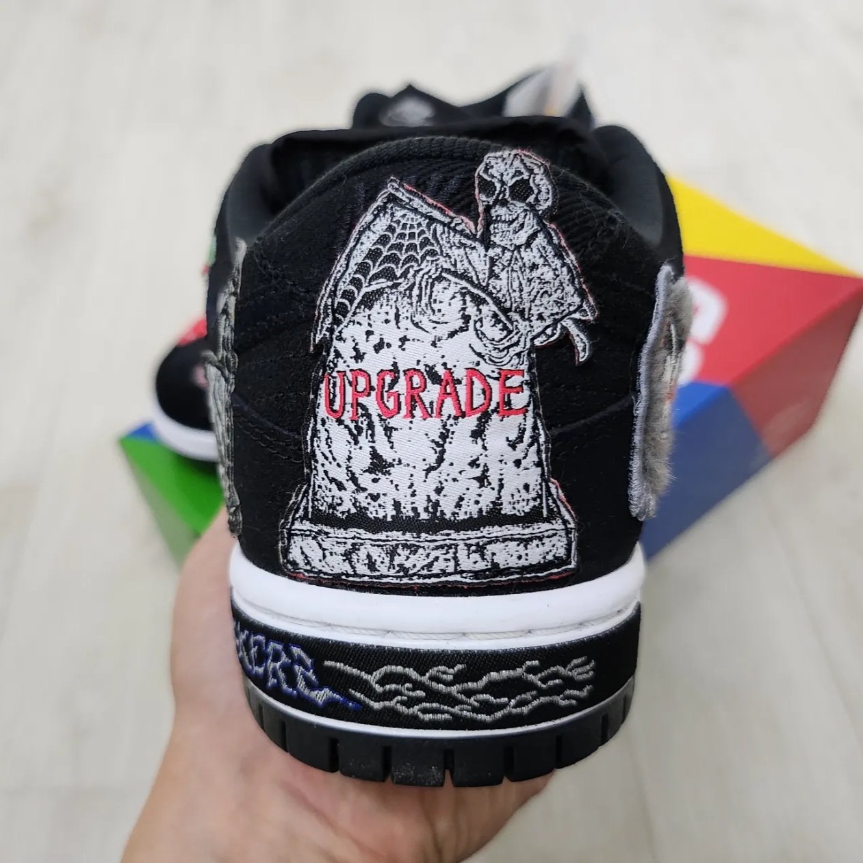 Nike x Neckface SB Dunk Low Pro Black 착용 스타일 - 3