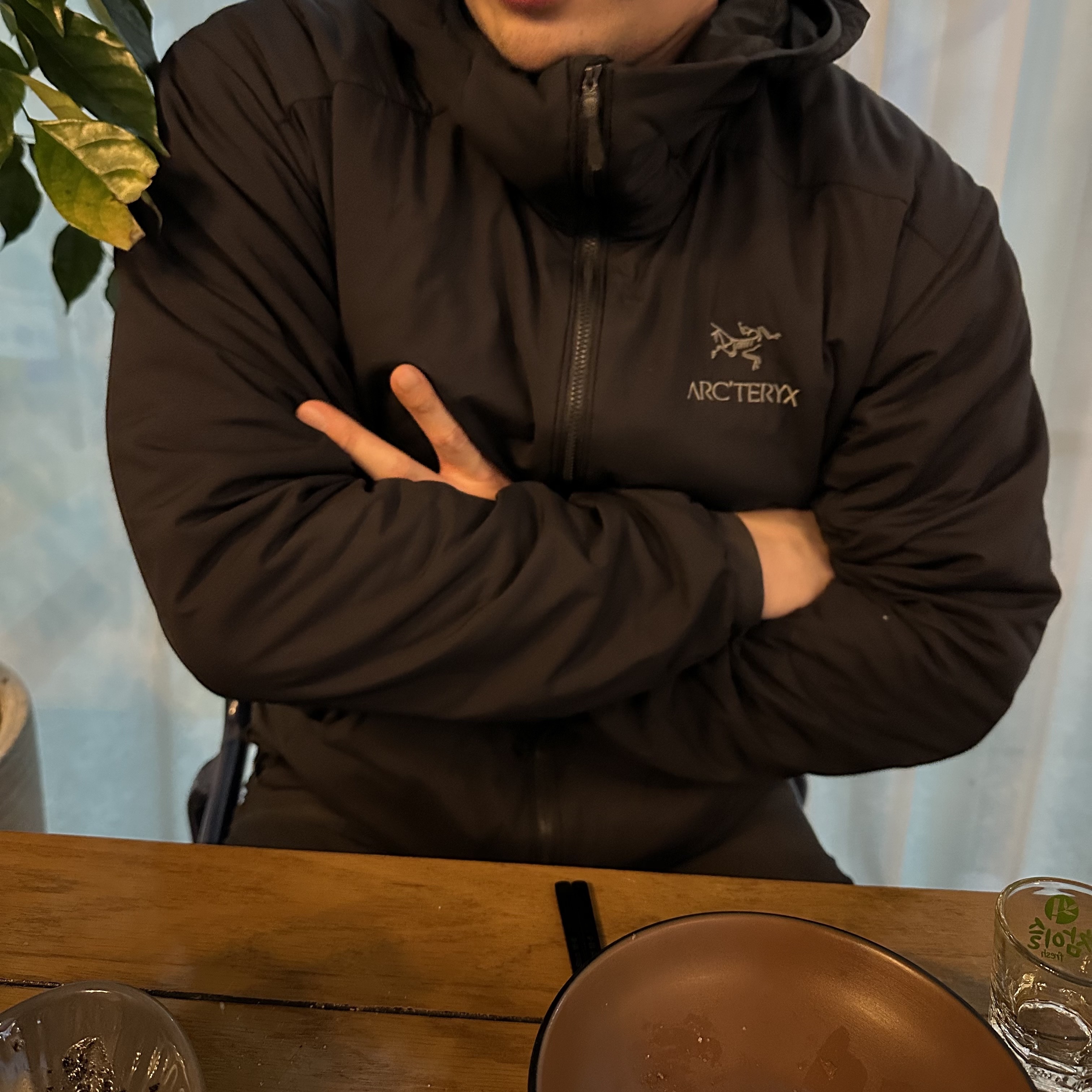 Arc'teryx Atom LT Hoody Black 착용 스타일