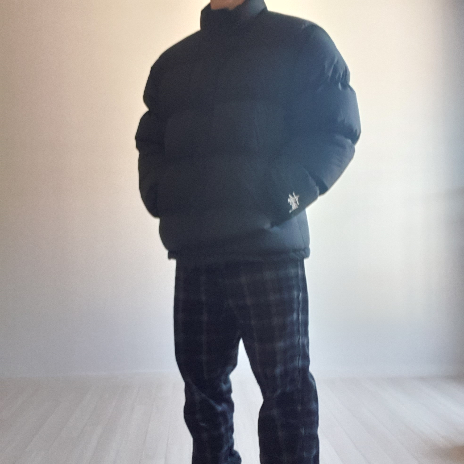 Stussy Ripstop Down Puffer Jacket Black - 22FW 착용 스타일 - 4