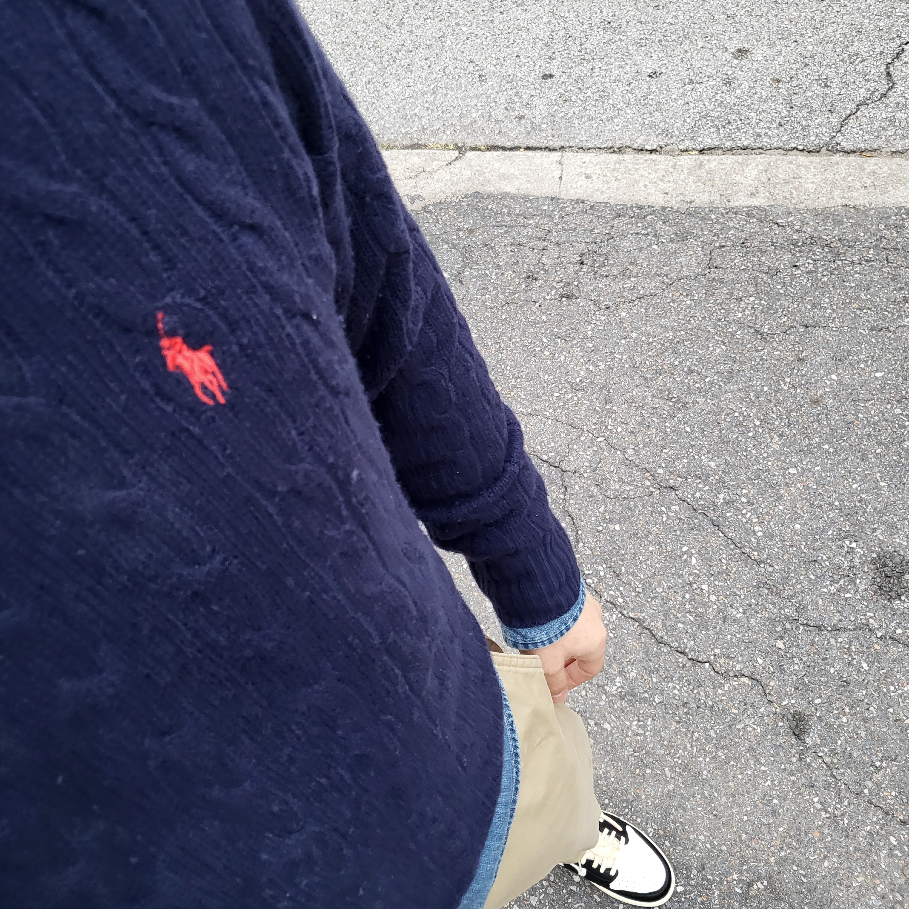 Jordan 1 x Travis Scott x Fragment Retro Low OG SP Military Blue 착용 스타일
