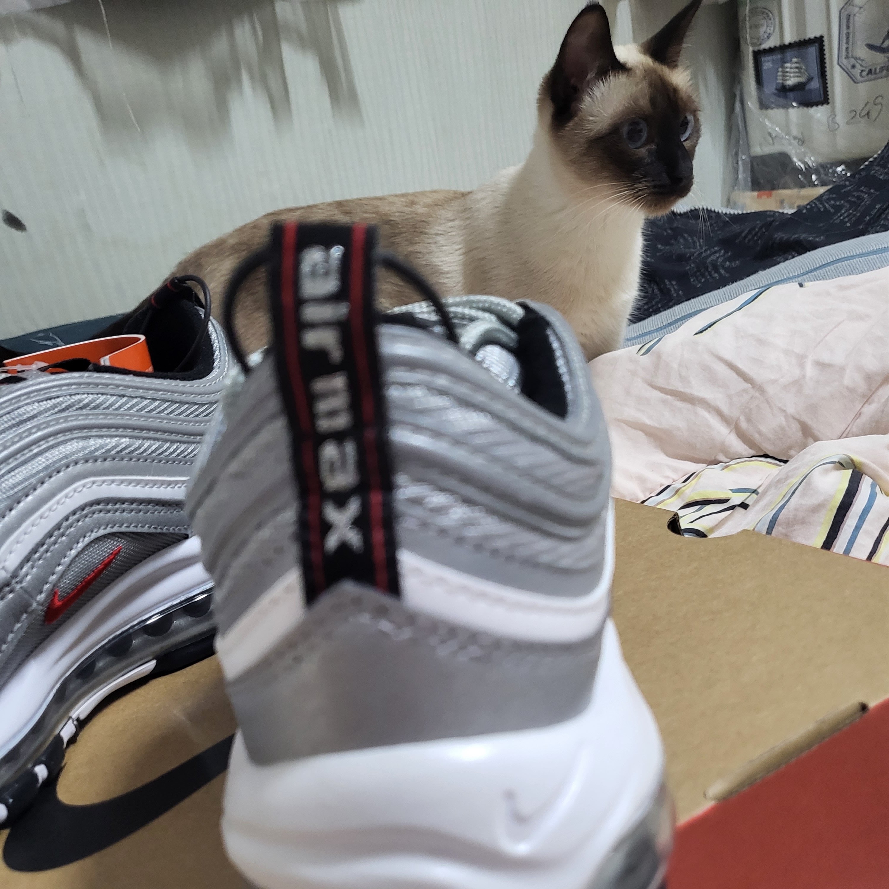 Nike Air Max 97 OG Silver Bullet 2022 착용 스타일 - 2