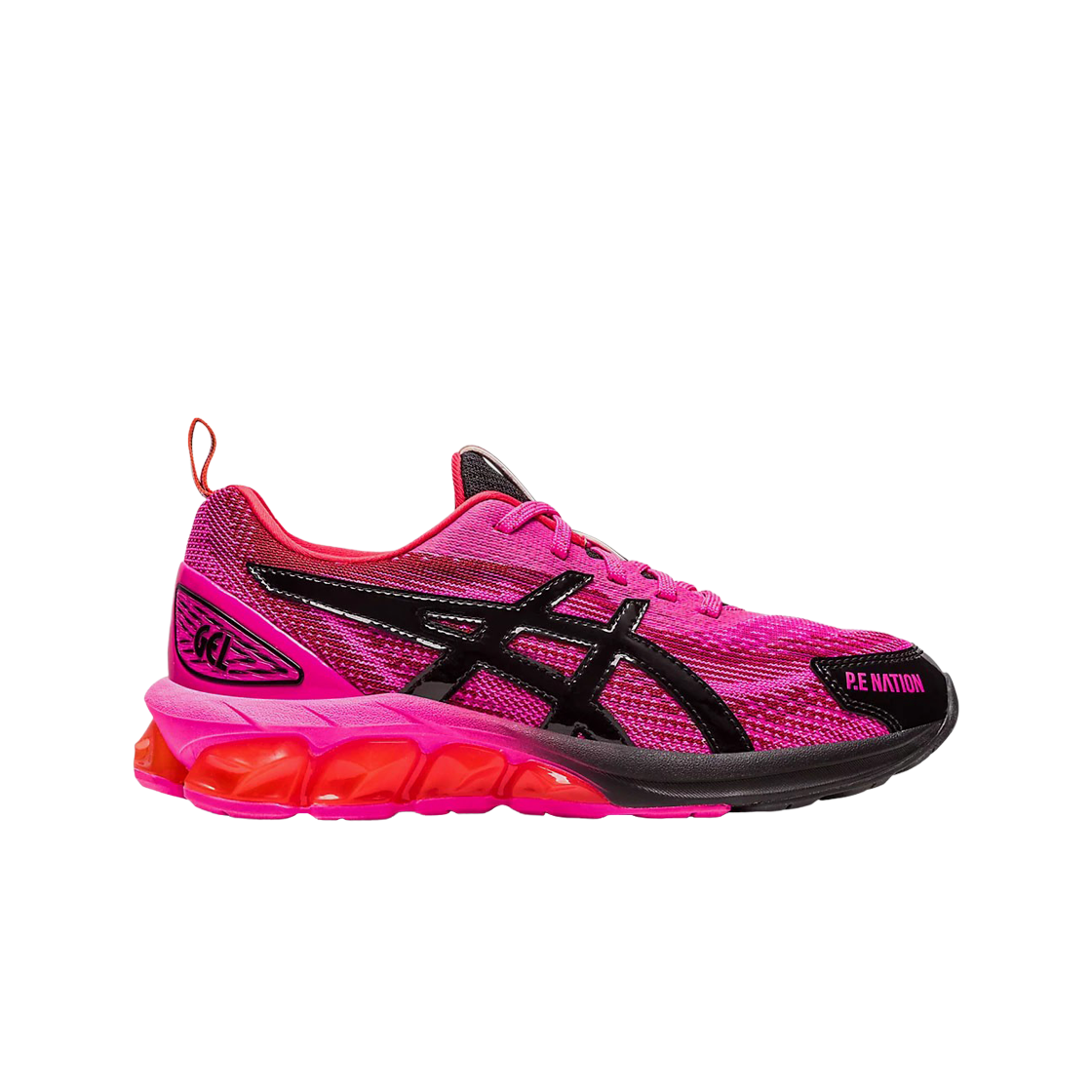 (W) 아식스 x P.E 네이션 젤 퀀텀 180 VII 핑크 글로 블랙