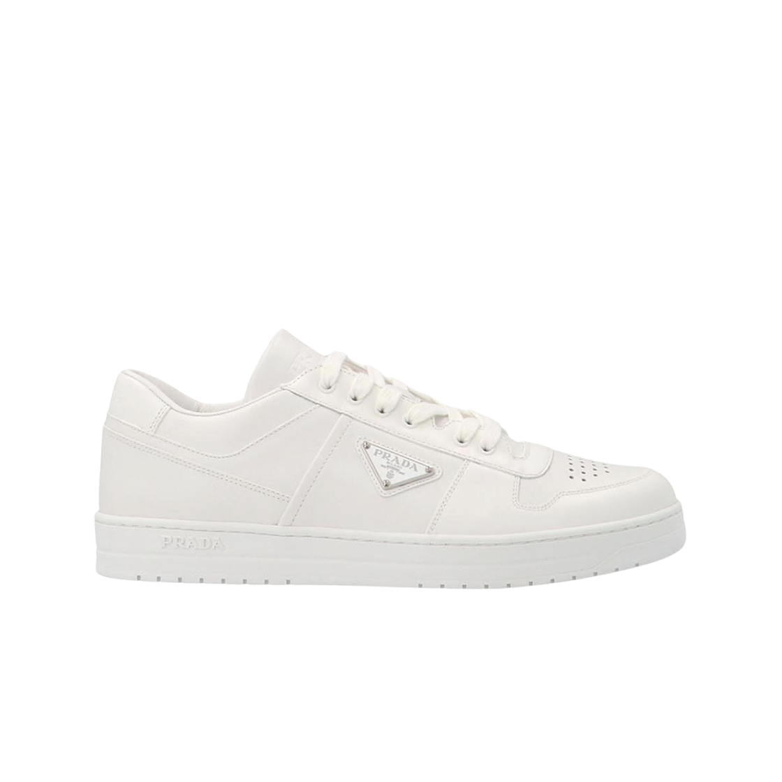 프라다 다운타운 레더 스니커즈 화이트(Prada Downtown Leather Sneakers White)