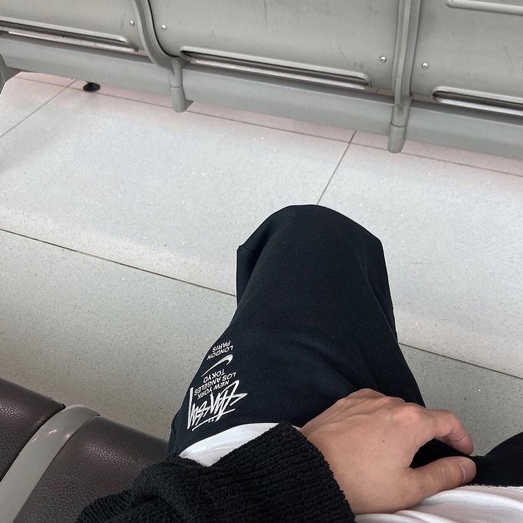 Nike x Stussy NRG ZR Fleece Pants Black - US/EU 착용 스타일
