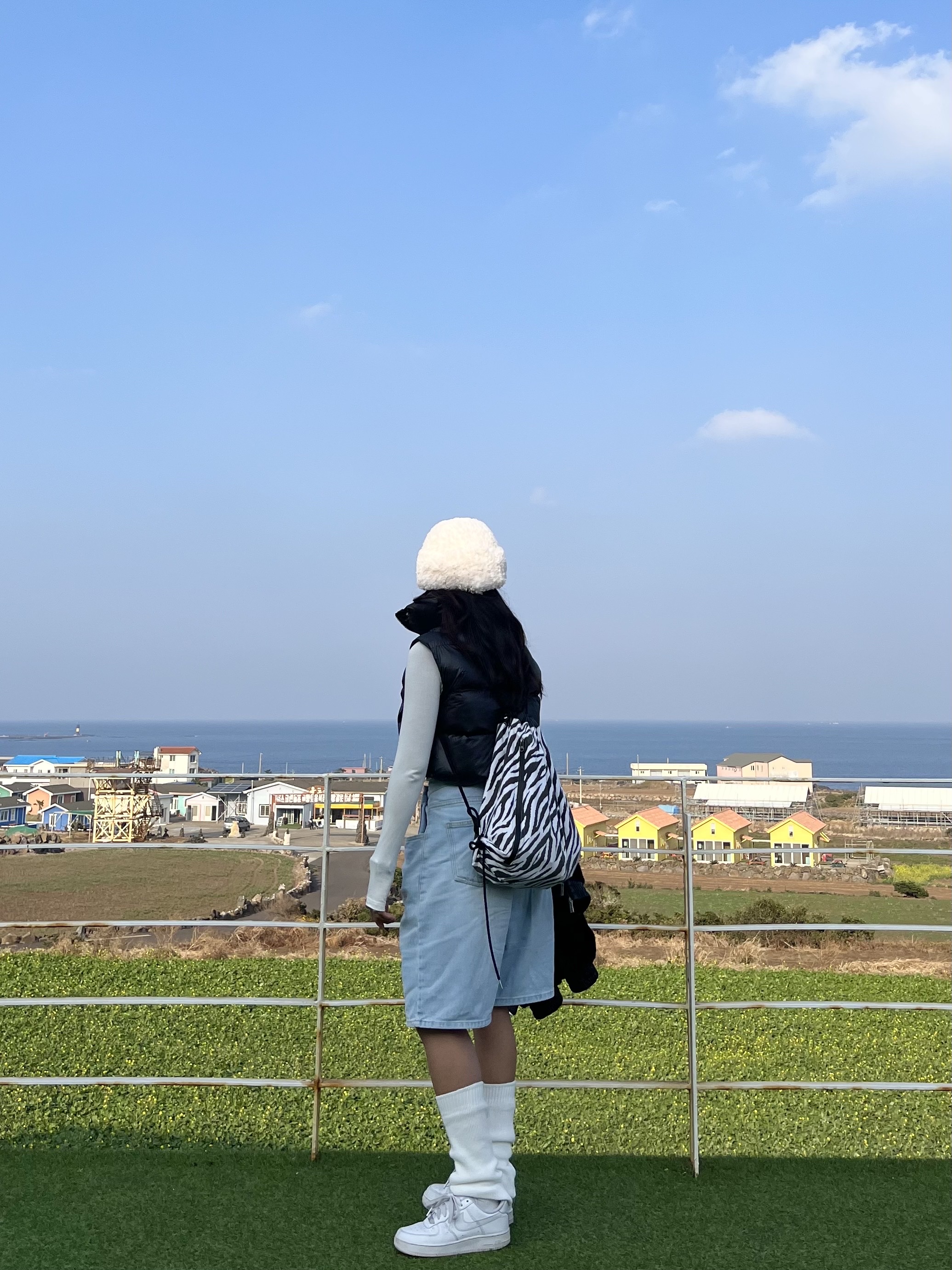 (W) Nike Air Force 1 '07 Low White 착용 스타일 - 4