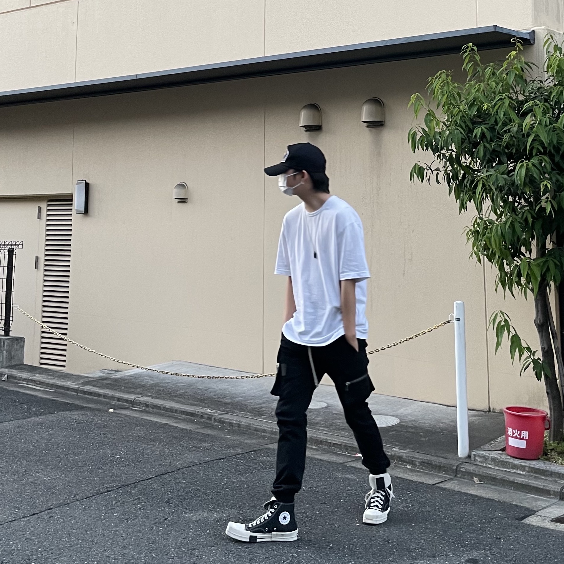 Converse x Drkshdw Turbodrk Chuck 70 Hi Black 착용 스타일 - 2