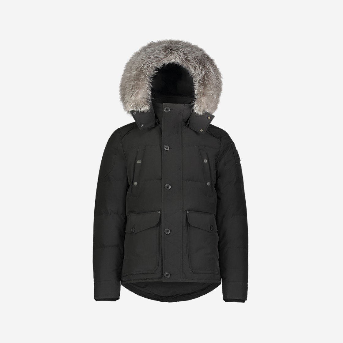 Moose Knuckles Onyx Round Island Jacket Frost Fox Fur Black 상세 이미지 1