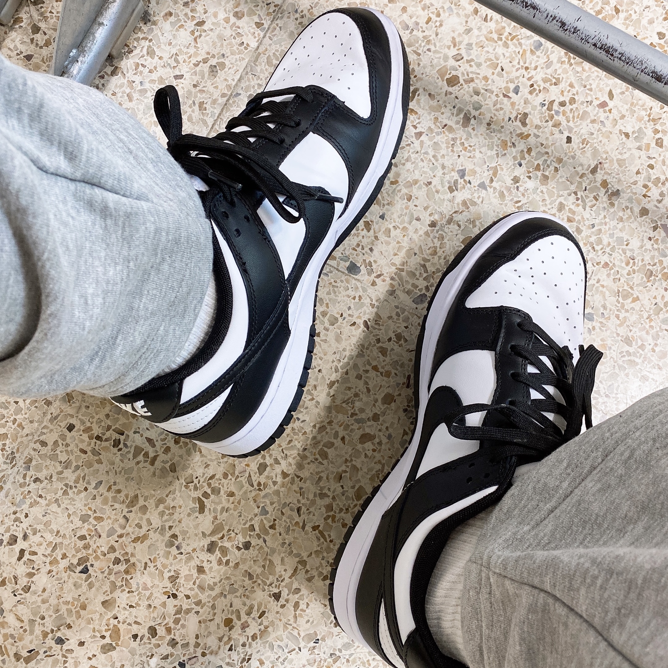 Nike Dunk Low Retro Black, (W) Nike Dunk Low Black 착용 스타일 - 3