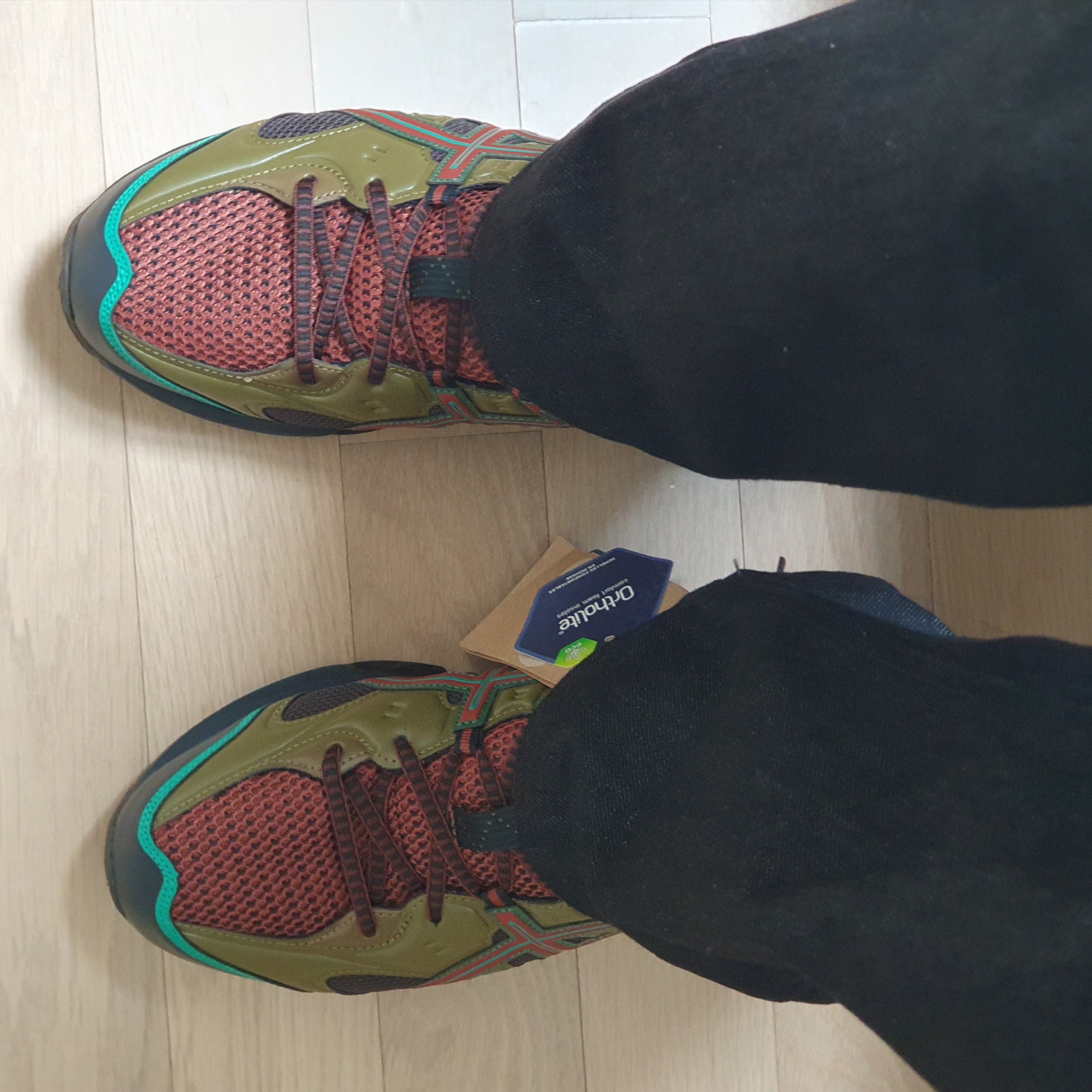 Asics US3-S Gel-Quantum 360 VII Kiso Fir Green 착용 스타일 - 3