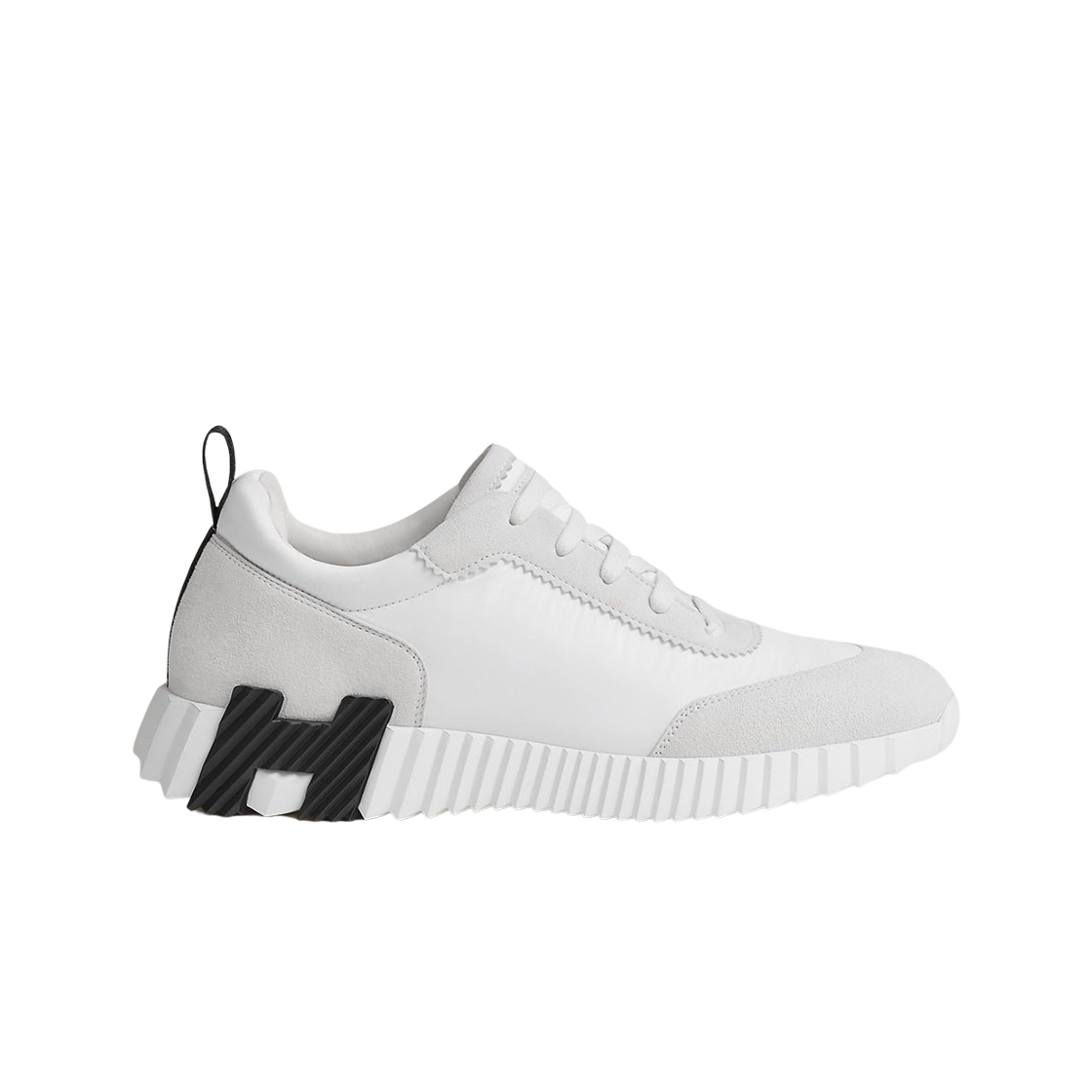 에르메스 바운싱 스니커즈 파라슈트 패브릭 스웨이드 고트스킨 & 블랑