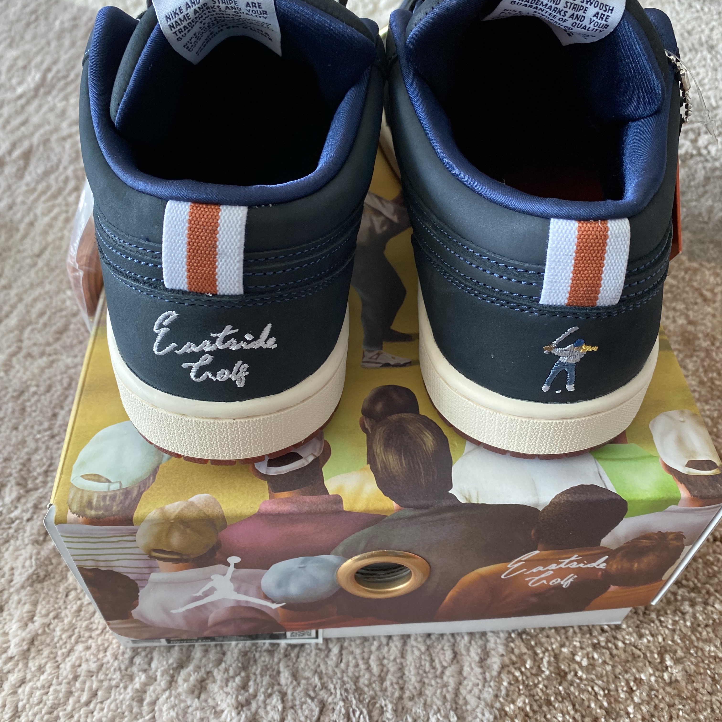 Jordan 1 x Eastside Golf Low Midnight Navy 착용 스타일 - 4