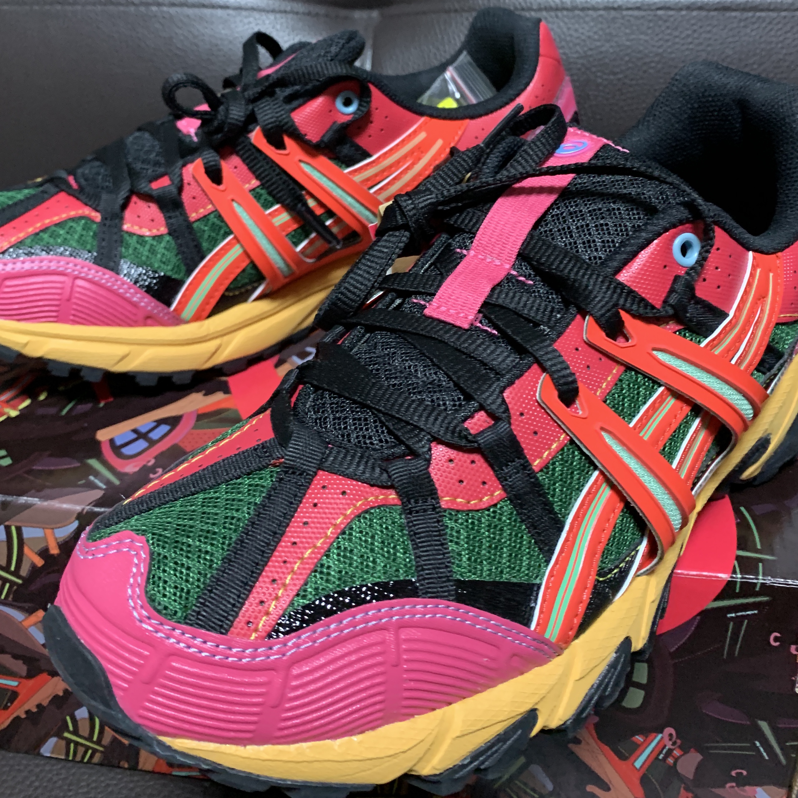 Asics x Andersson Bell Gel-Sonoma 15-50 Bright Rose Evergreen 착용 스타일 - 1