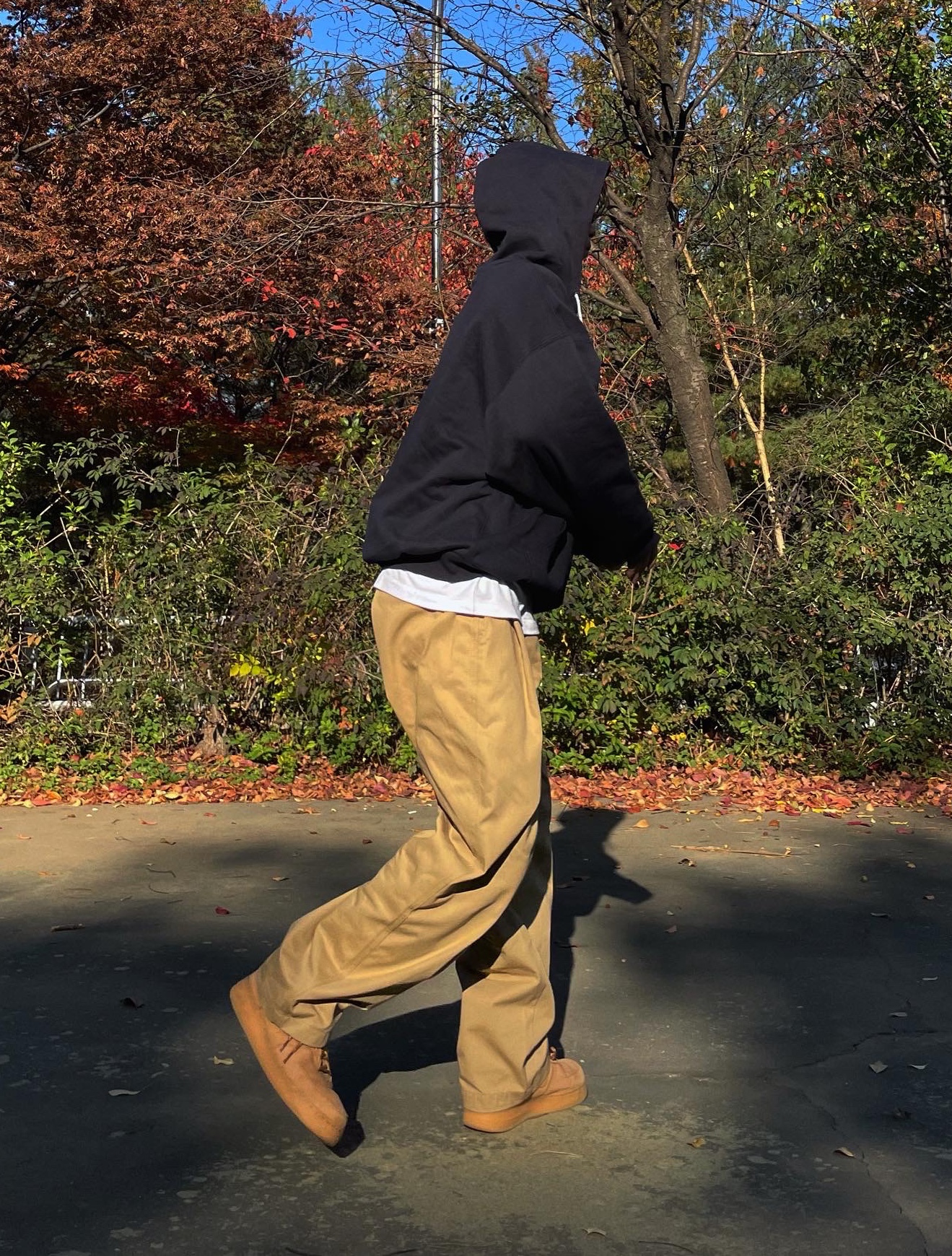 Nike Air Force 1 '07 WB Flax, Casio A-159WA-N1 착용 스타일 - 3