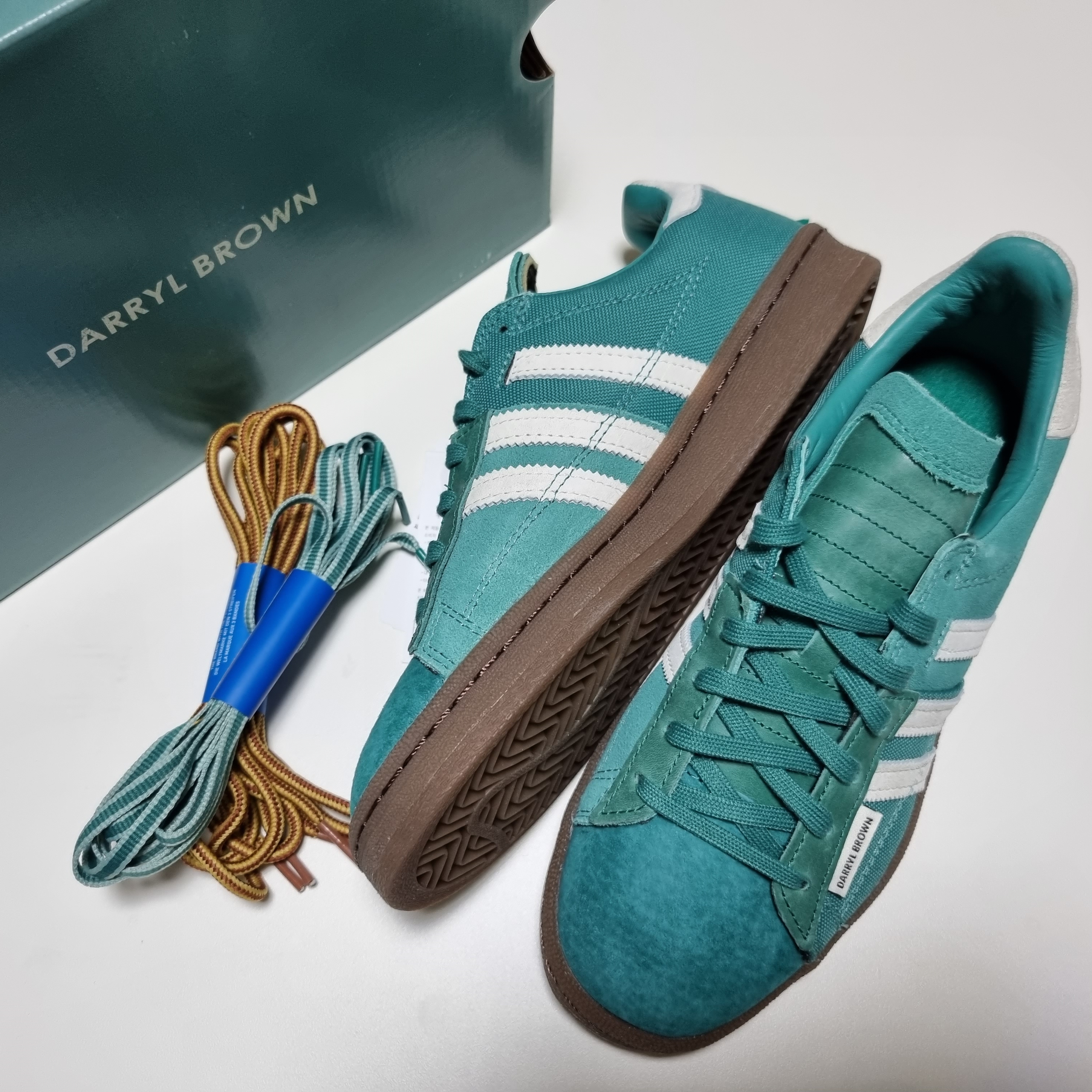 Adidas x Darryl Brown Campus 80 Active Green 착용 스타일 - 1