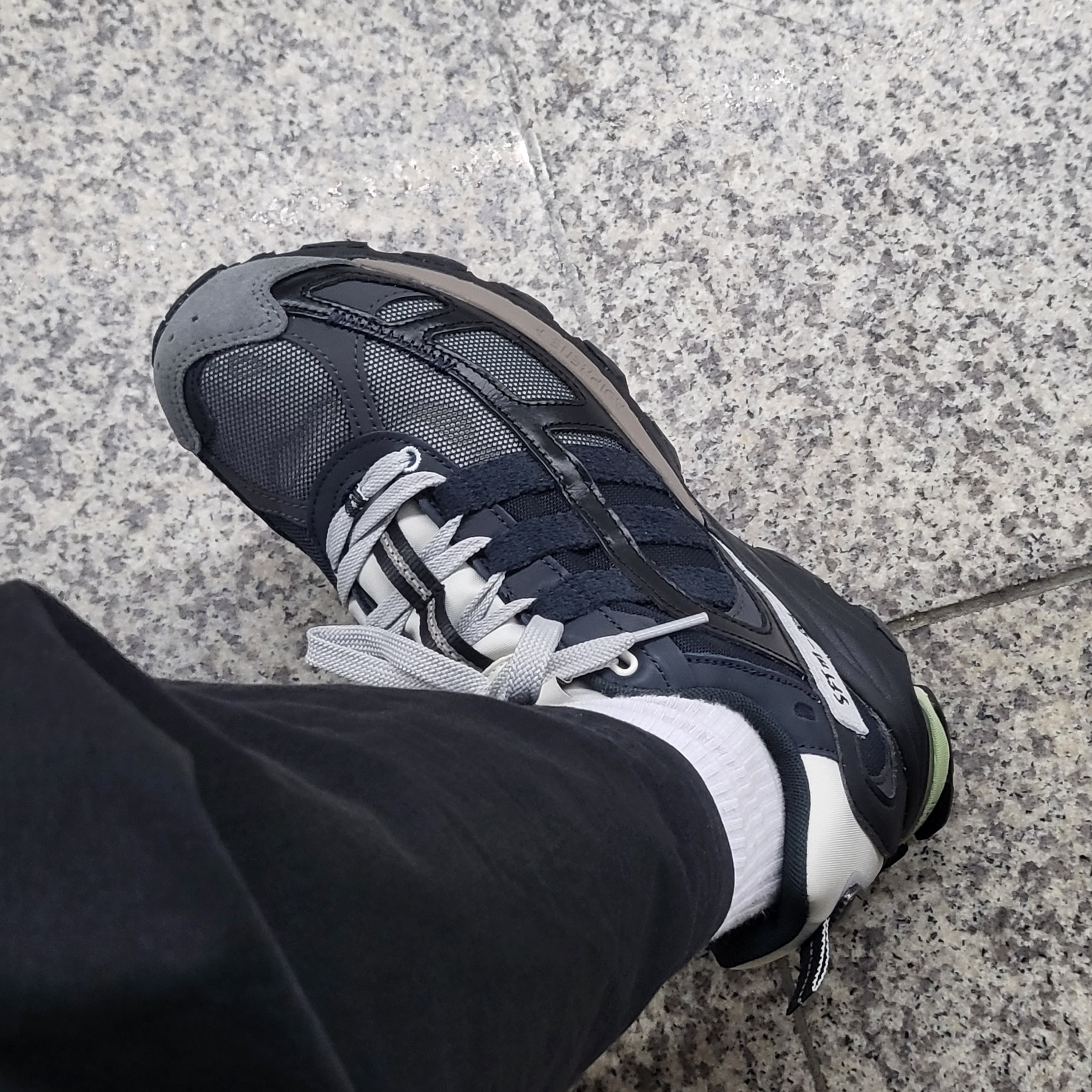 Adidas x Song for the Mute Shadowturf Core Black Night Grey 착용 스타일 - 1