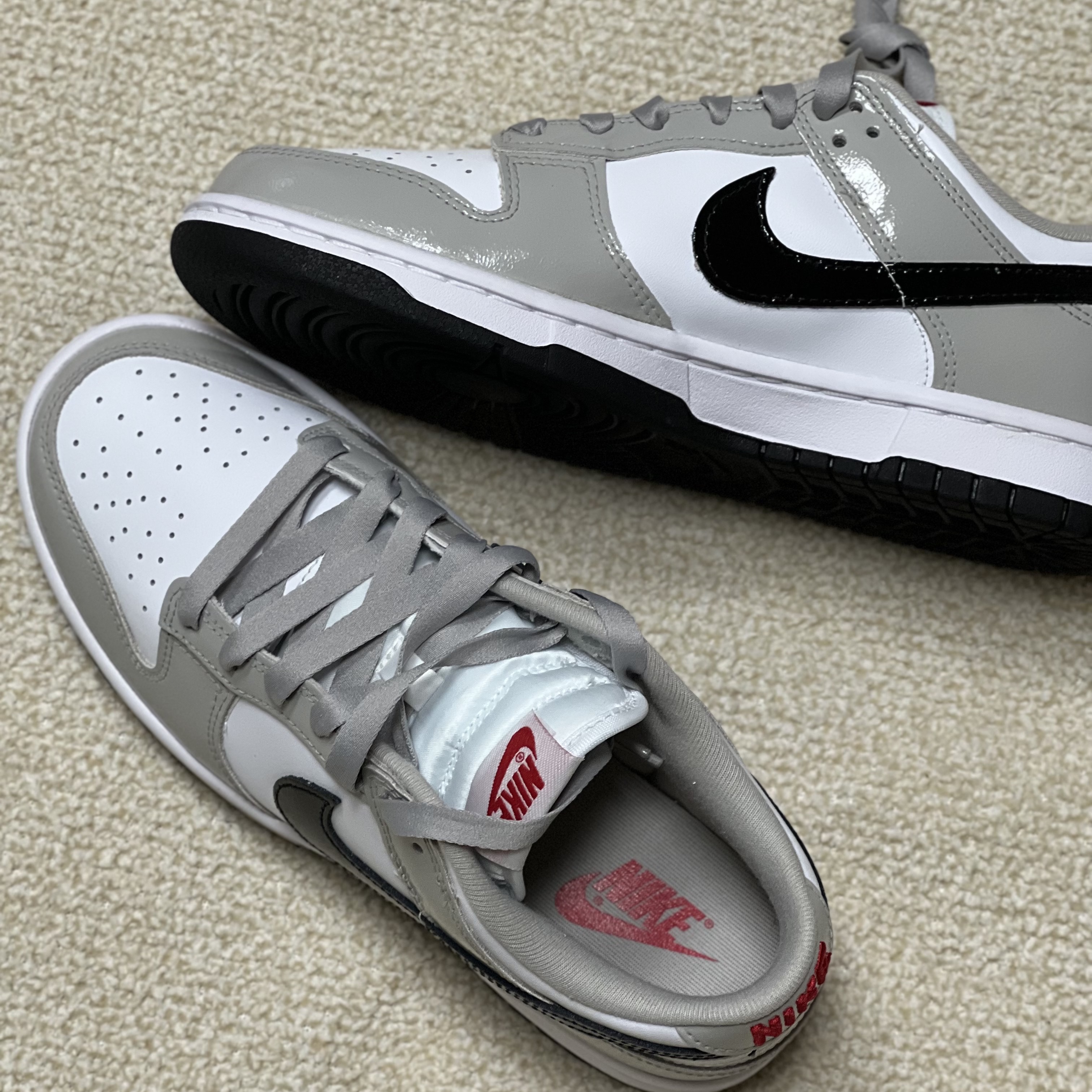 (W) Nike Dunk Low Essential Light Iron Ore Black 착용 스타일