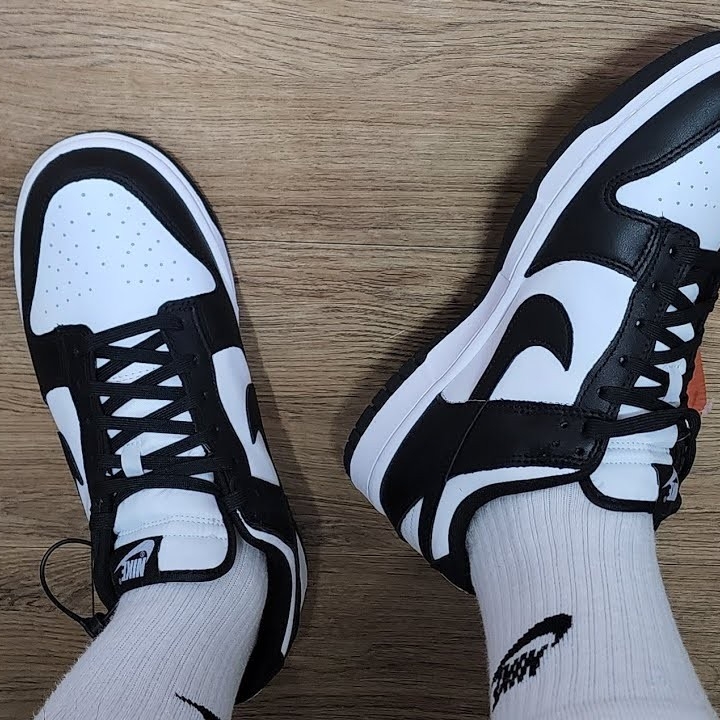 Nike Dunk Low Retro Black, New Balance 992 Made in USA Grey - D Standard 착용 스타일 - 2